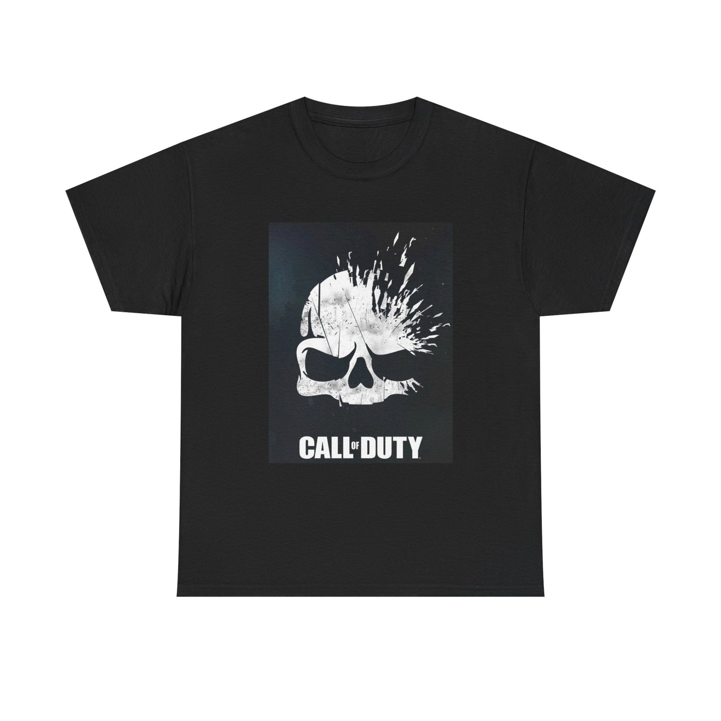Call Of Duty Skull Tshirt GamerTag Graphic Video Games Unisex Heavy Cotton Tee