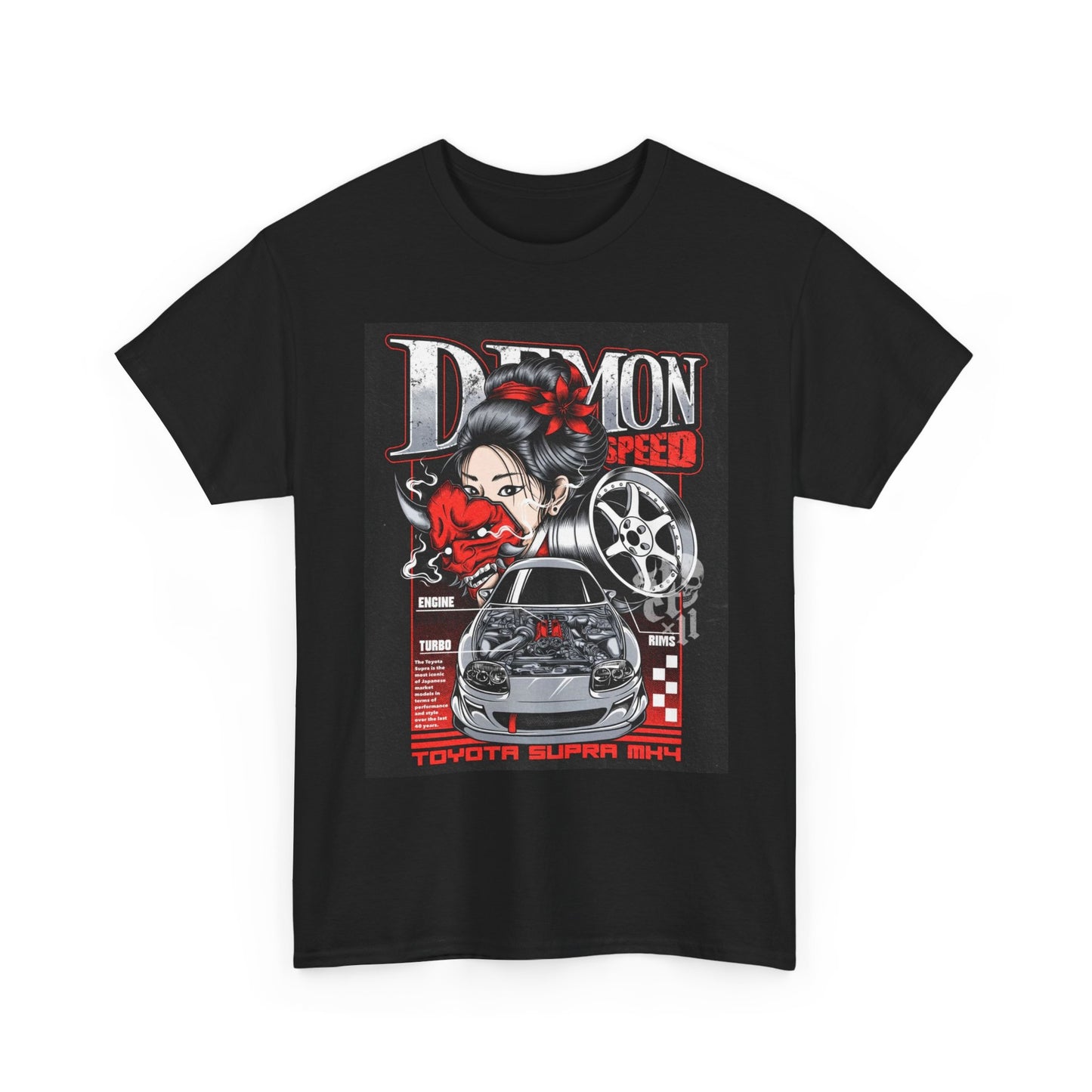 Demon Supra JDM Graphic T Shirt Unisex Heavy Cotton Tee Gift Vintage