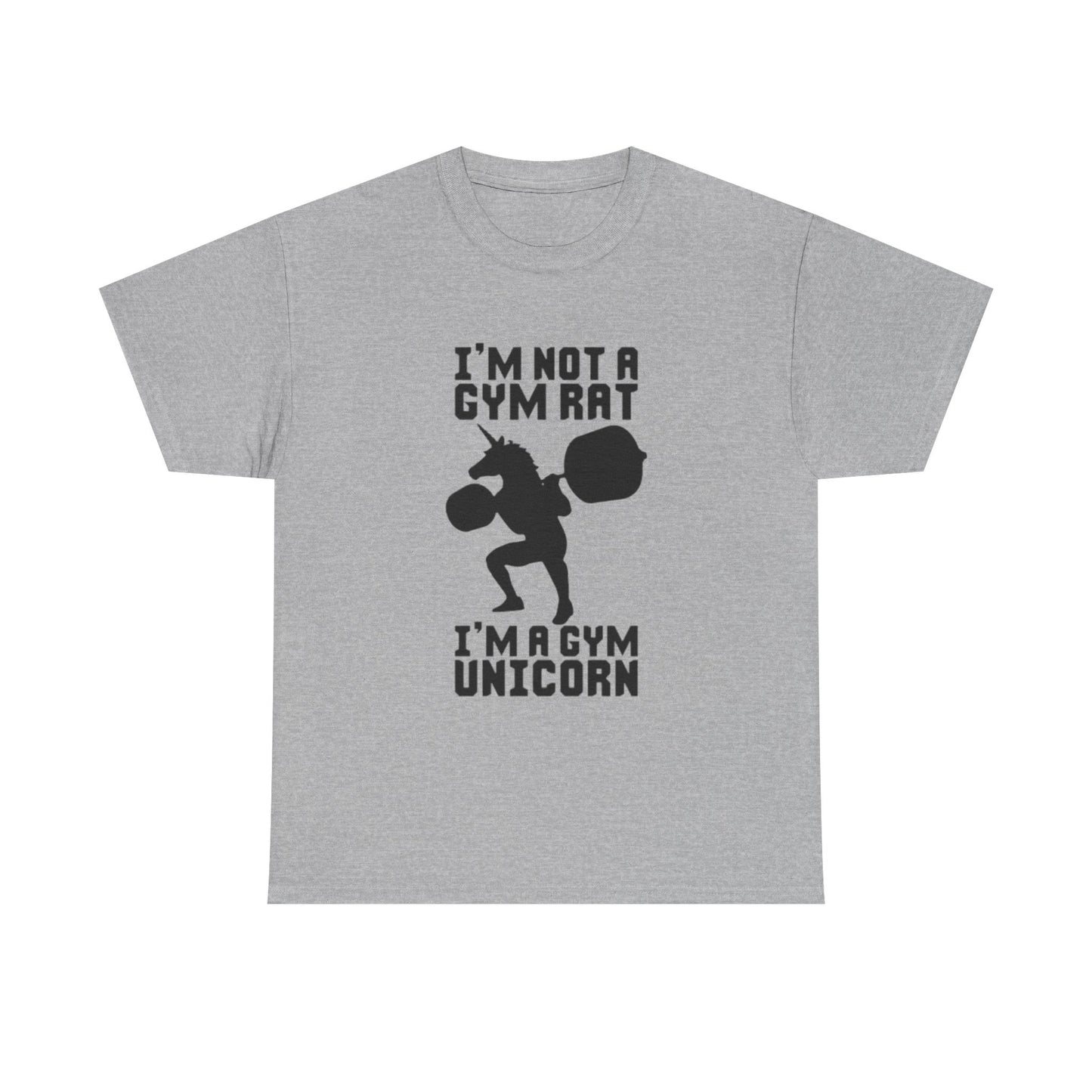Gym Rat Shirt Funny Lifting Gear Workout Training Comedy Unisex Heavy Cotton Tee