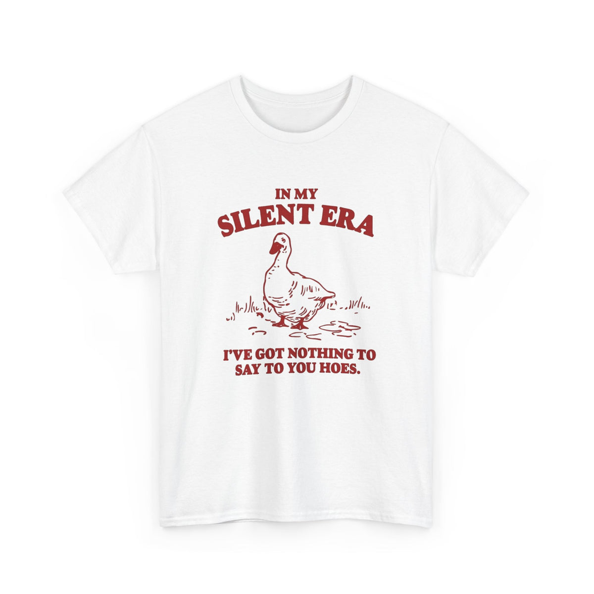 Silent Era Goose Quote T-Shirt, Vintage Film Humor Men's Graphic Tee