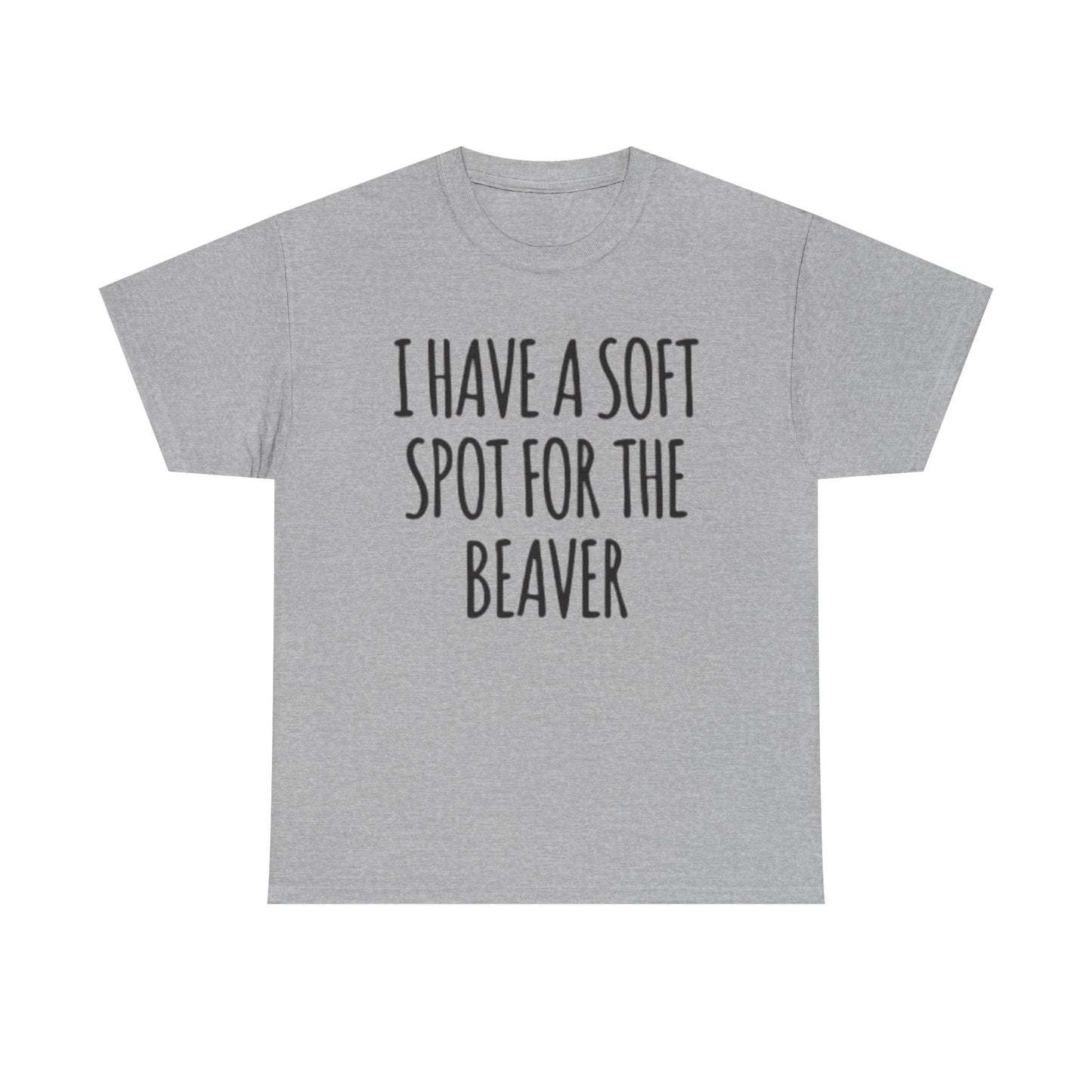 Soft Spot For The Beaver T Shirt Funny Sex Graphic Jokes Unisex Heavy Cotton Tee