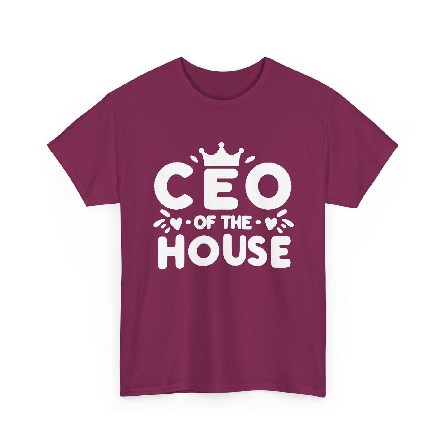 CEO Of This House T Shirt Funny graphic Jokes Unisex Heavy Cotton Tee