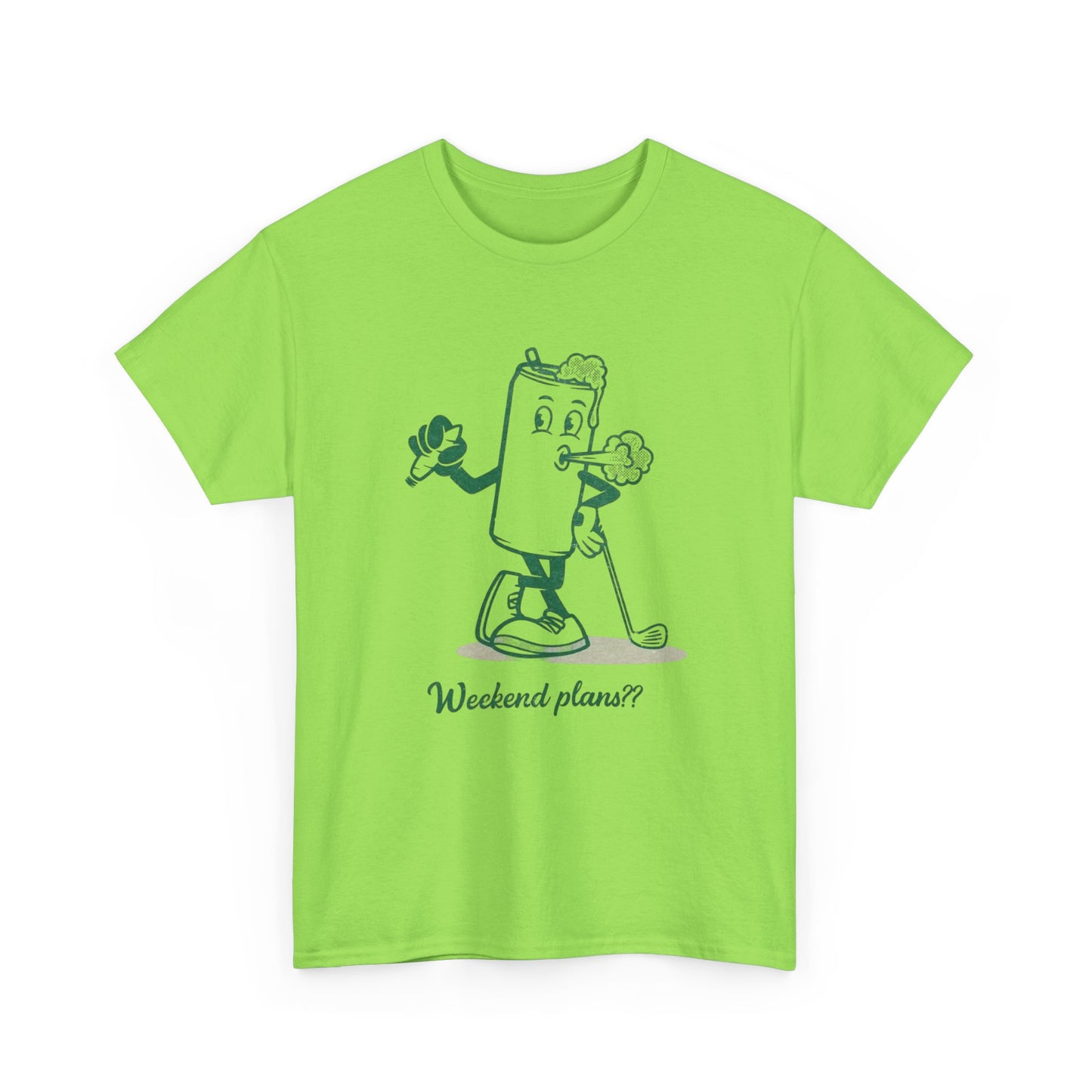 Weekend Plans Beers Weed And Golf Graphic T Shirt NEW Adult Unisex Heavy Cotton