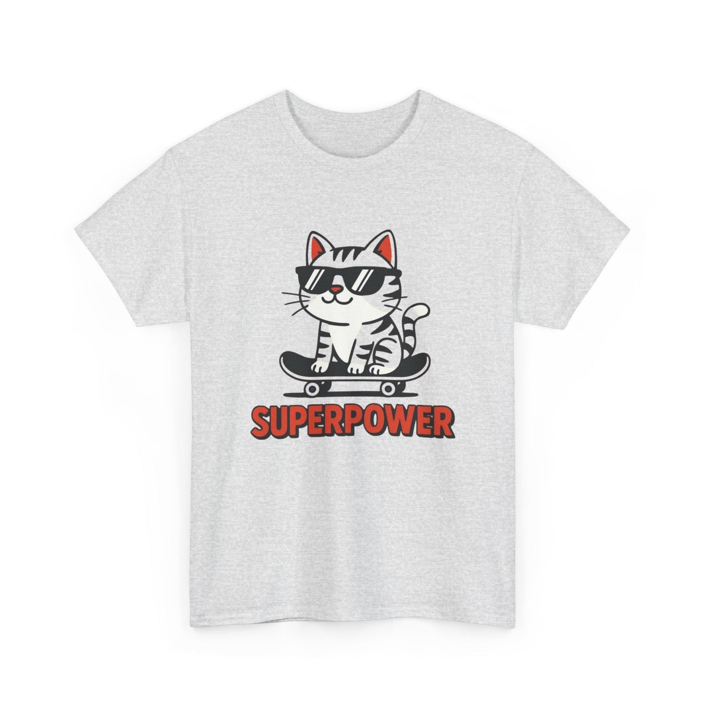 Sure power Funny Cat Graphic T Shirt ADULT NEW