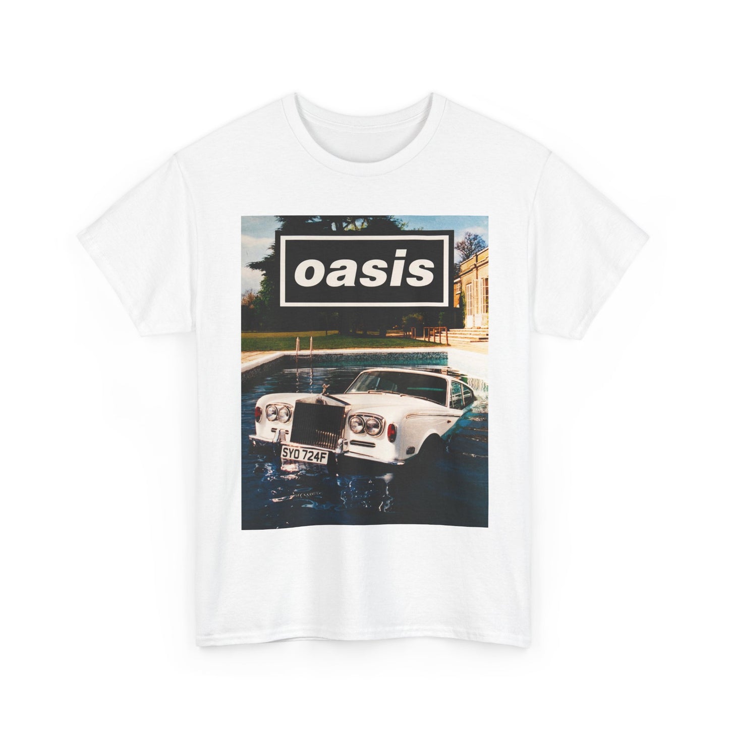 Oasis T Shirt Vintage Merch Album Cover Retro 90s Unisex Heavy Cotton Tee