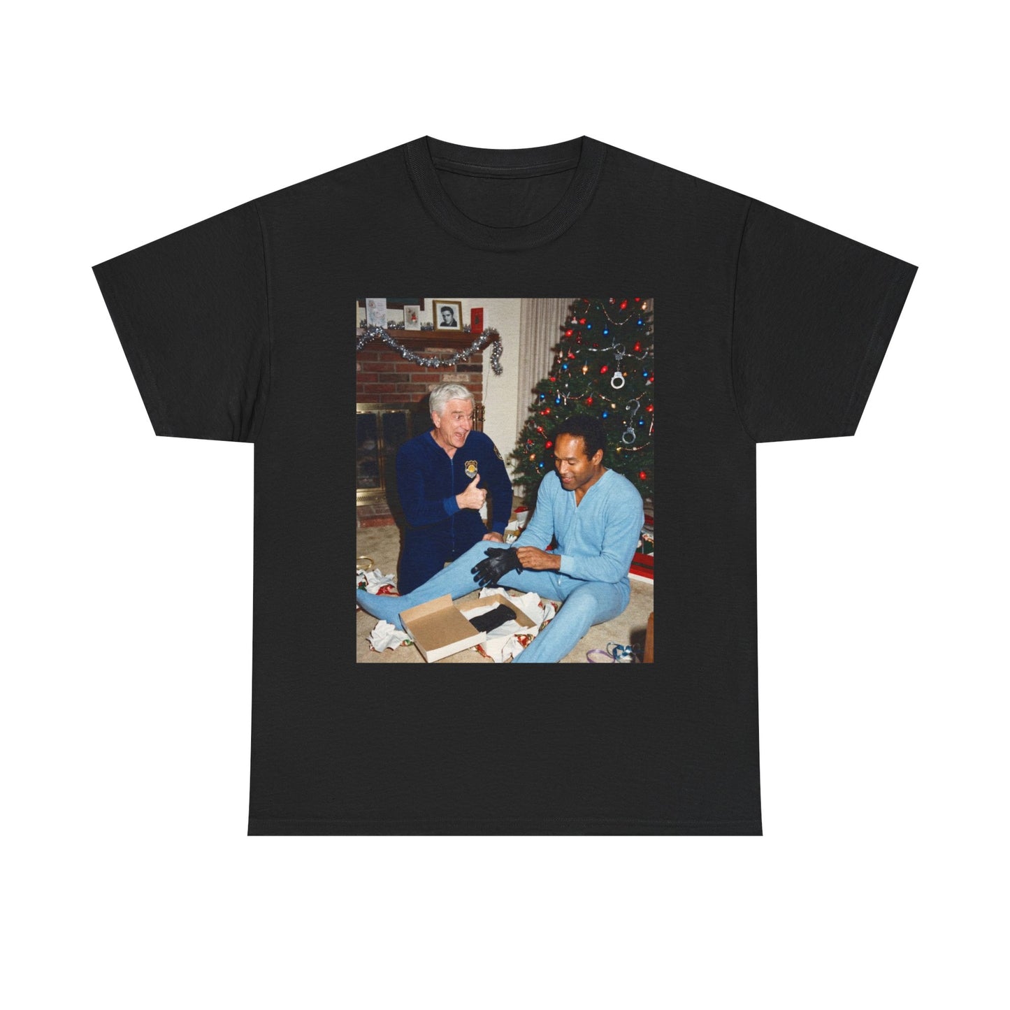 Oj Simpson Christmas Funny Graphic T Shirt NEW ADULT TEE VINTAGE