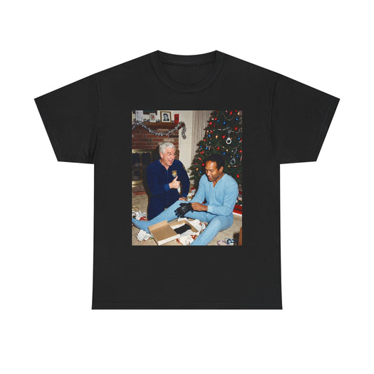 Oj Simpson Christmas Funny Graphic T Shirt NEW ADULT TEE VINTAGE