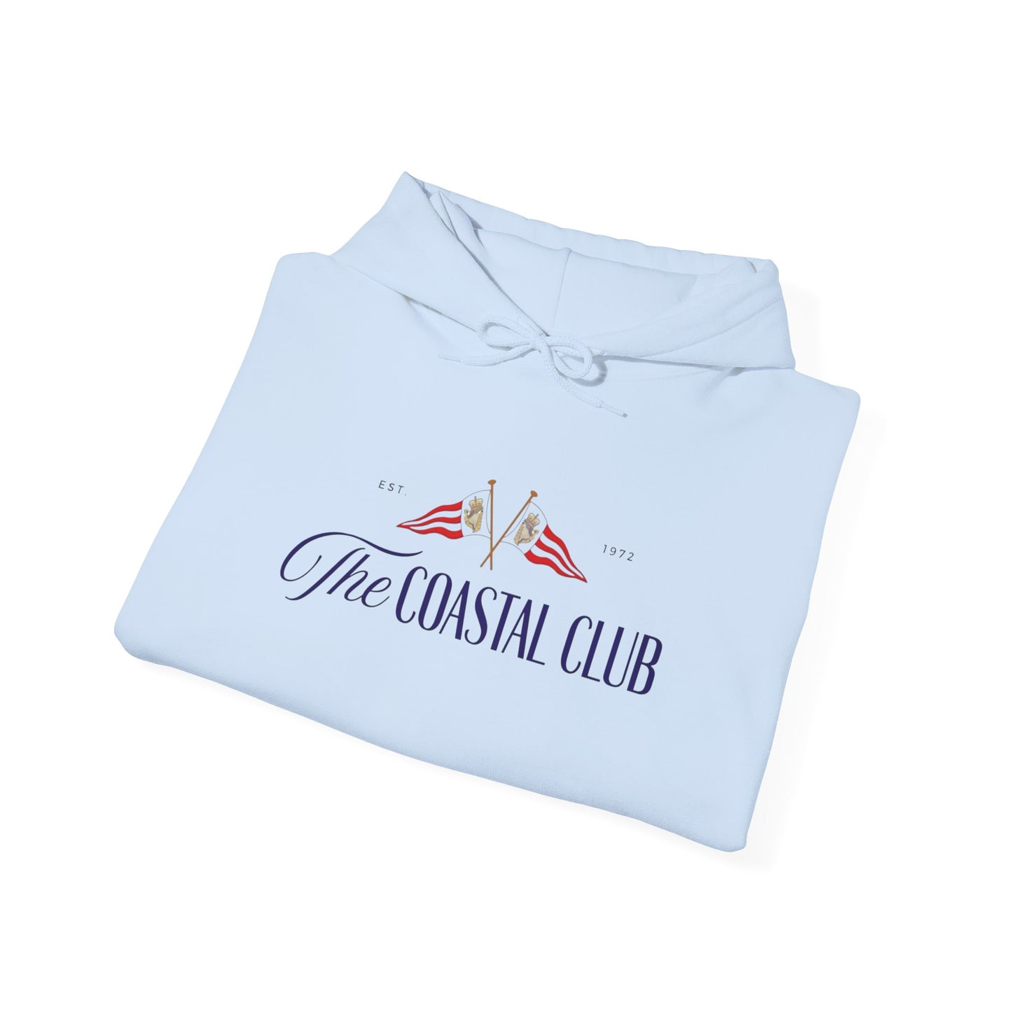 The Coastal Club Retro Graphic Hoodie Unisex Heavy Blend™ Hooded Sweatshirt