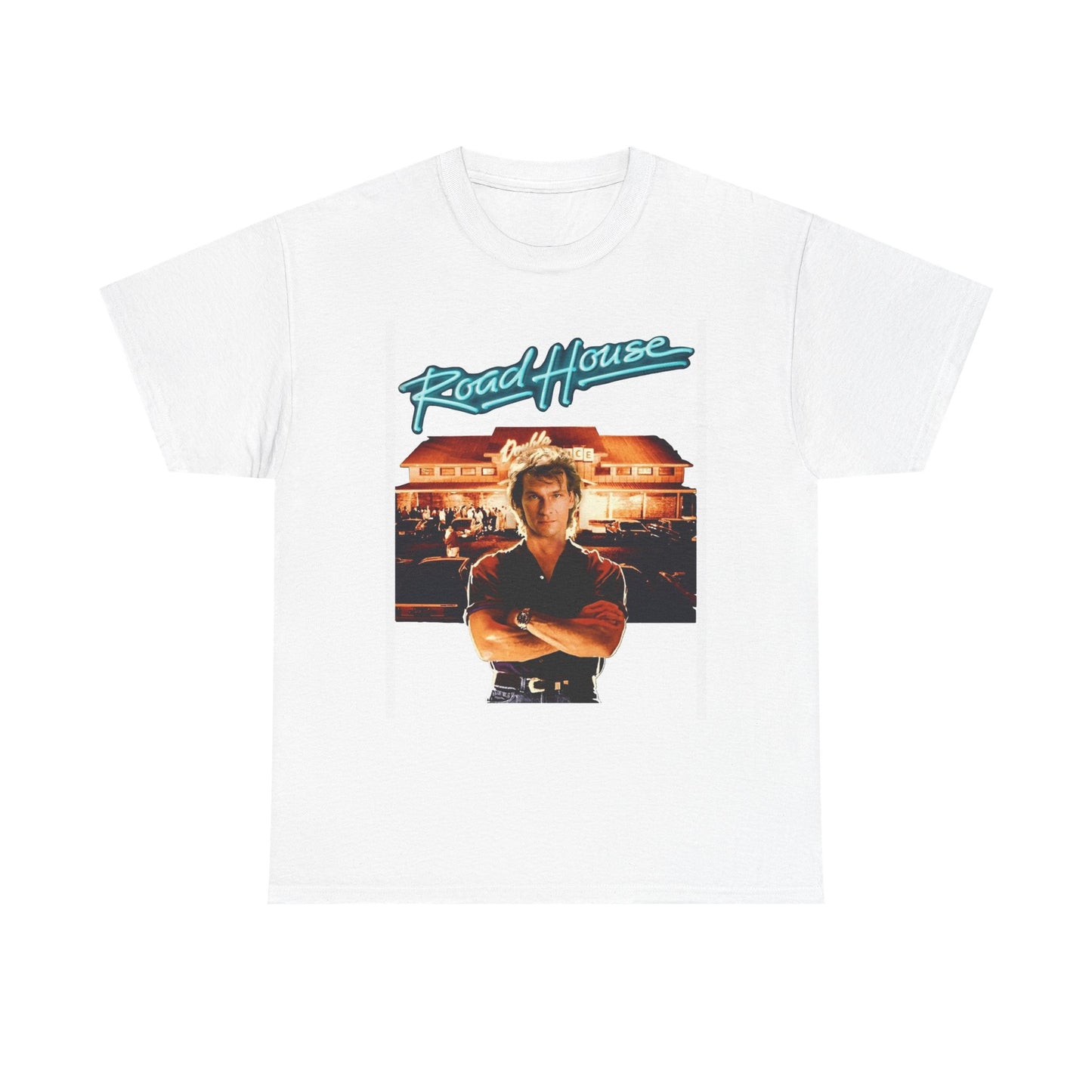 Roadhouse Graphic T Shirt Movie Poster Retro Unisex Heavy Cotton Tee