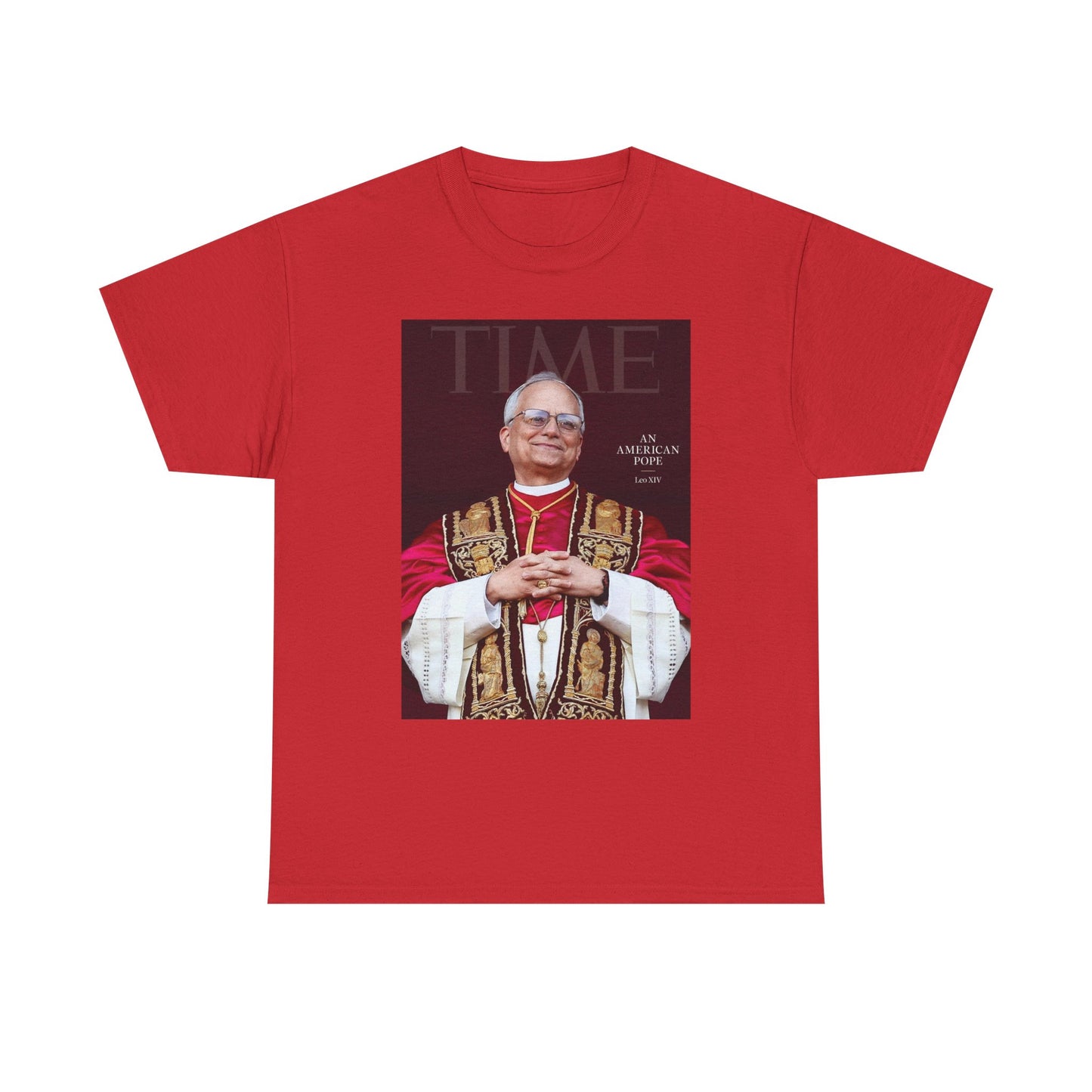 Pope Leo Graphic T Shirt NEW FAST Shipping Unisex Heavy Cotton Tee