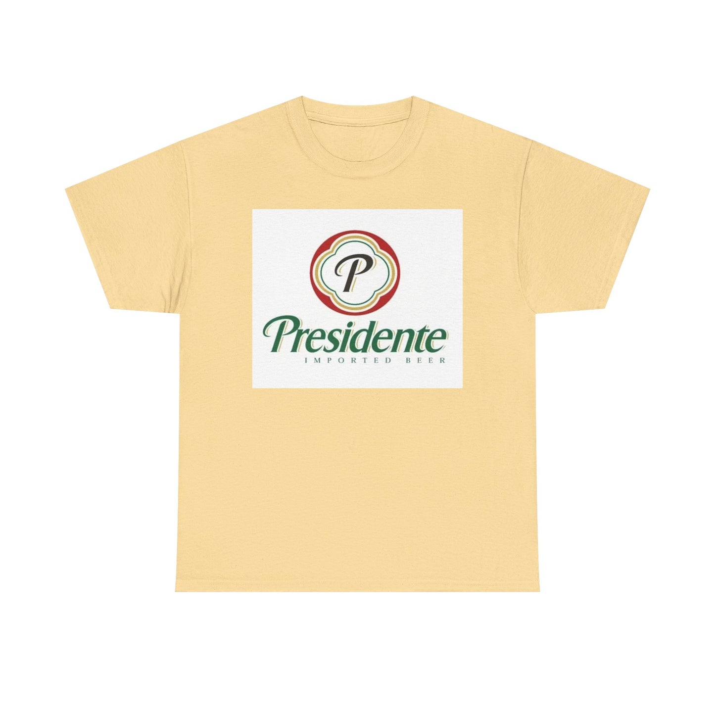 Presidente Dominican Beer Logo Shirt Retro Summer Unisex Heavy Cotton Tee