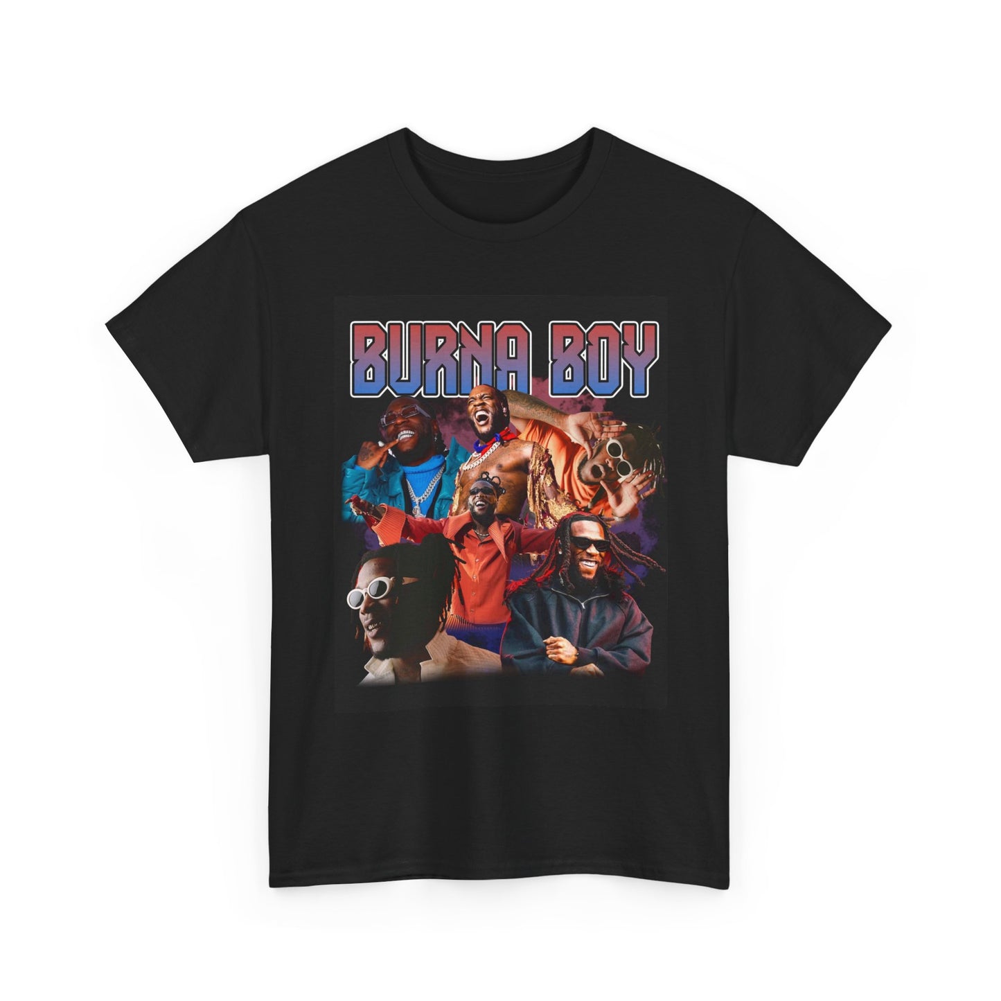 Burna Boy Graphic T Shirt Retro Vintage Hip Hop Unisex Heavy Cotton Tee