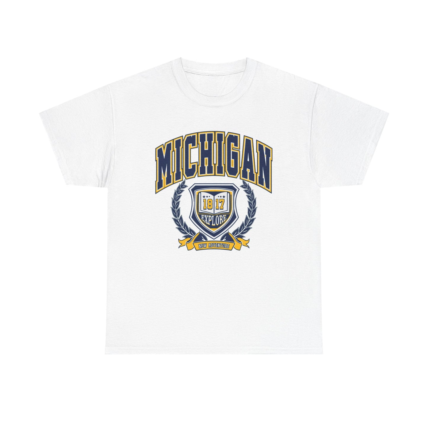Michigan Graphic T Shirt BRAND NEW STATE Unisex Heavy Cotton Tee