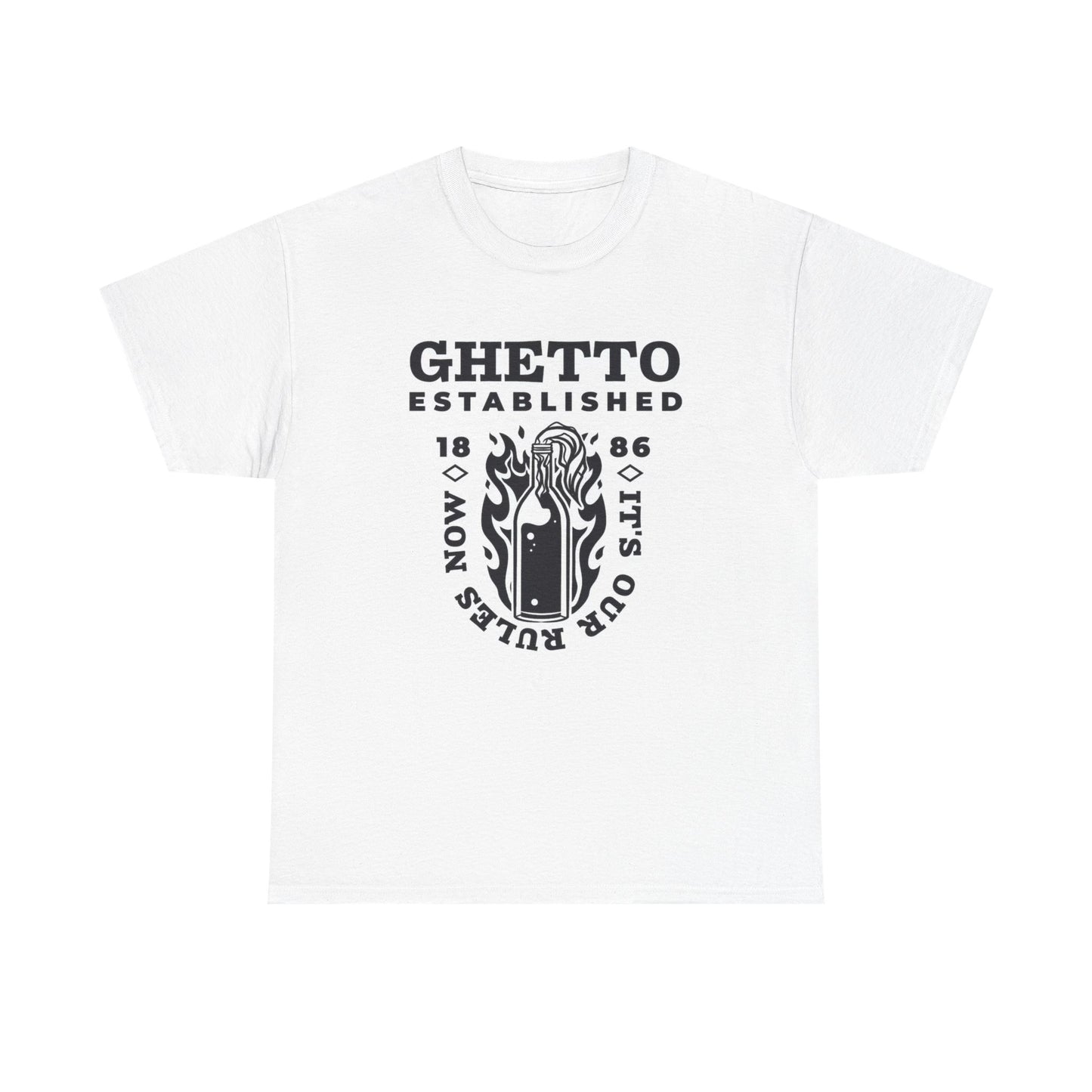 Ghetto Established Graphic T Shirt Unisex Heavy Cotton Tee