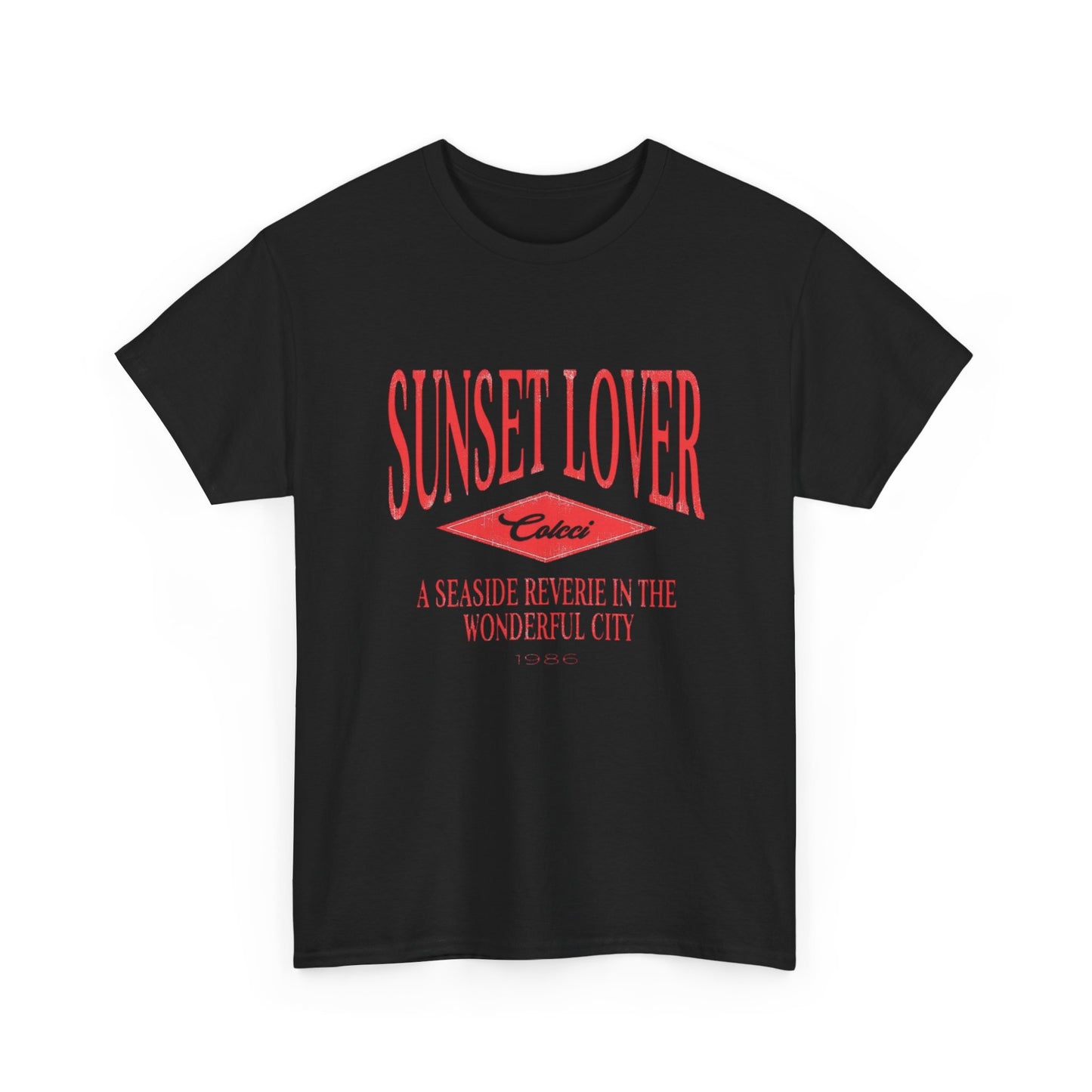 Sunset Lover Graphic T Shirt NEW Unisex Heavy Cotton Tee