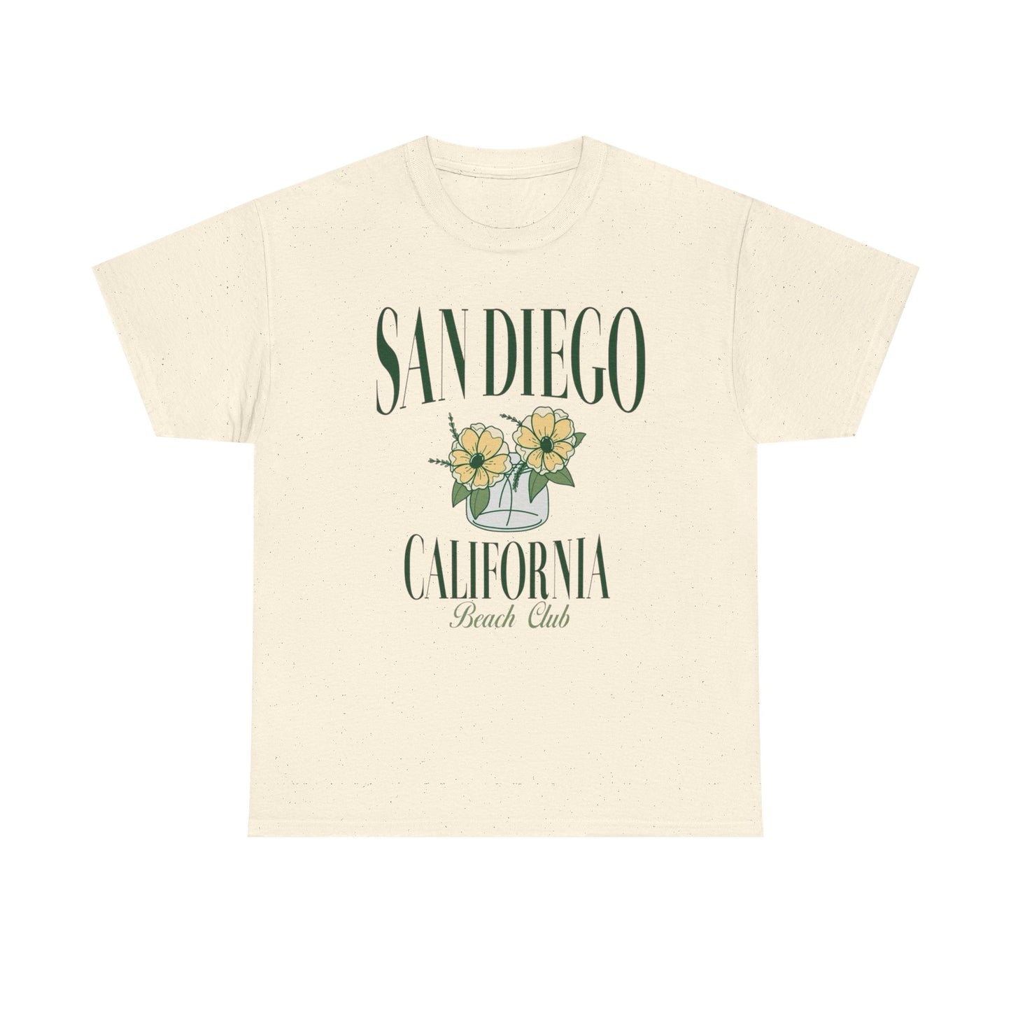 San Diego California Beach Club Graphic T Shirt Adult New Tee