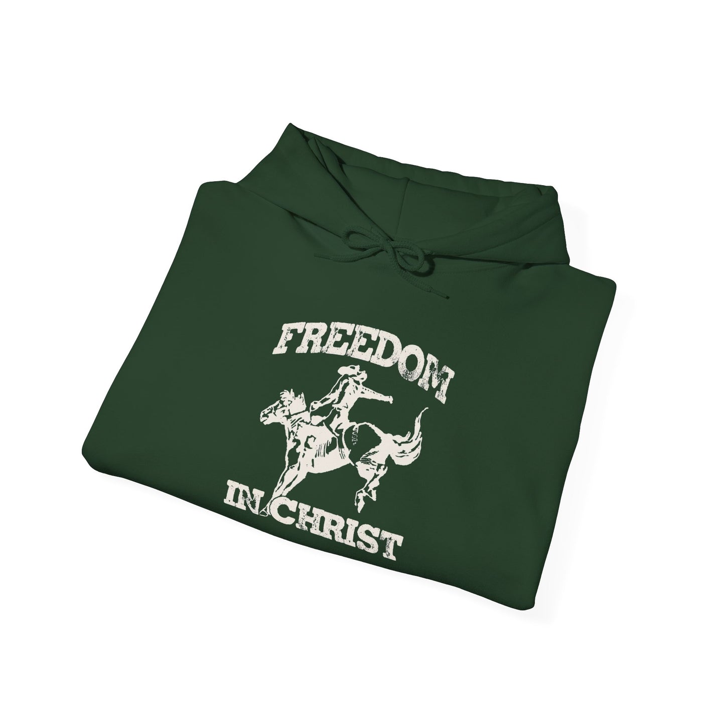 Freedom In Christ Graphic Hoodie Unisex Heavy Blend™ Hooded Sweatshirt