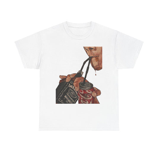 Jack And Coke Graphic Bar Funny T Shirt Unisex Heavy Cotton Tee