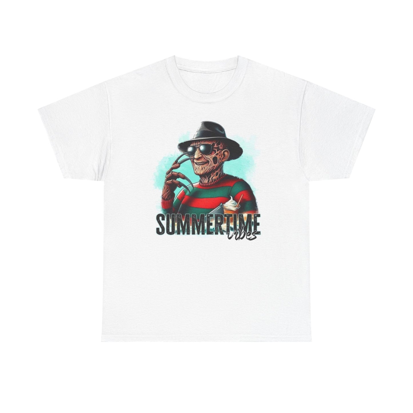 Summer Time Vibes Funny Shirt Apparel BRAND NEW Unisex Heavy Cotton Tee
