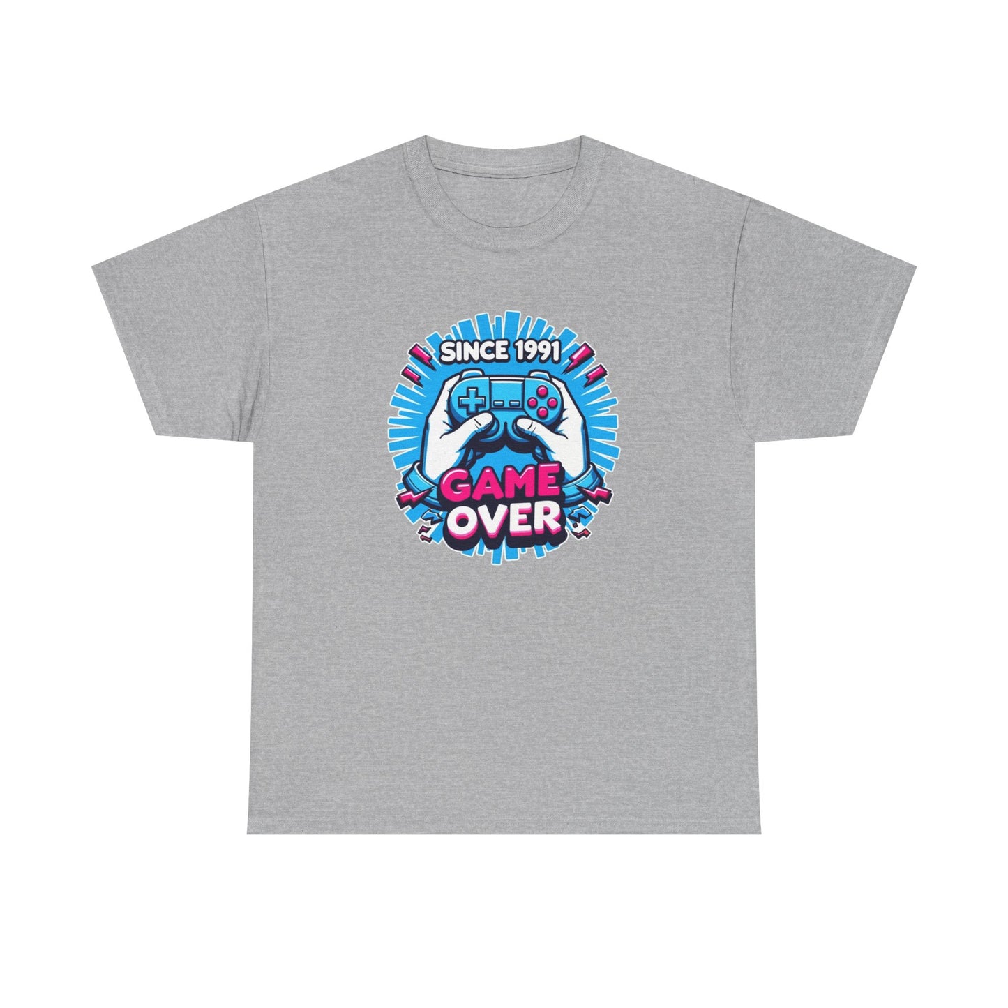 Game Over Since 1991 Graphic T Shirt NEW Apparel Tee
