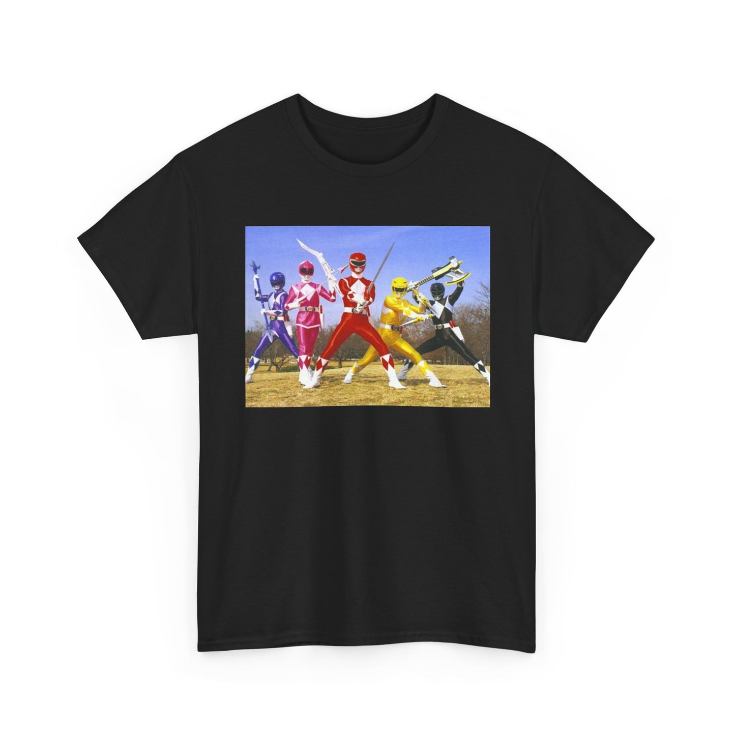 Power Rangers Tshirt Vintage 90s Kids Retro Tv Shows Unisex Heavy Nostalgia