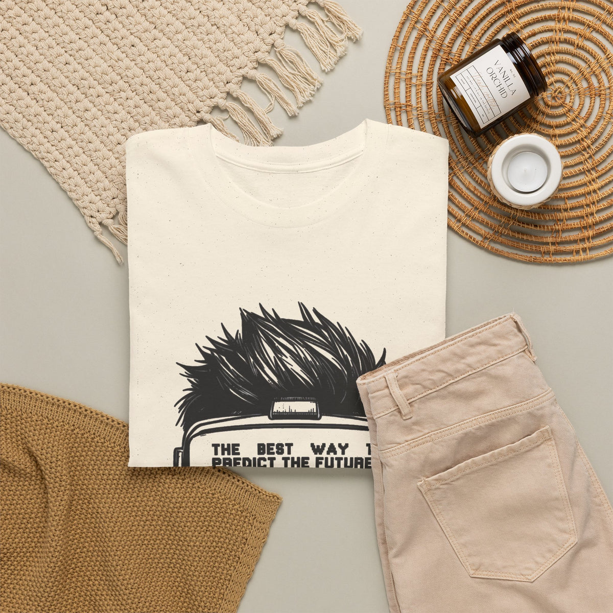 Create The Future Graphic T Shirt Men's Heavy Cotton Tee