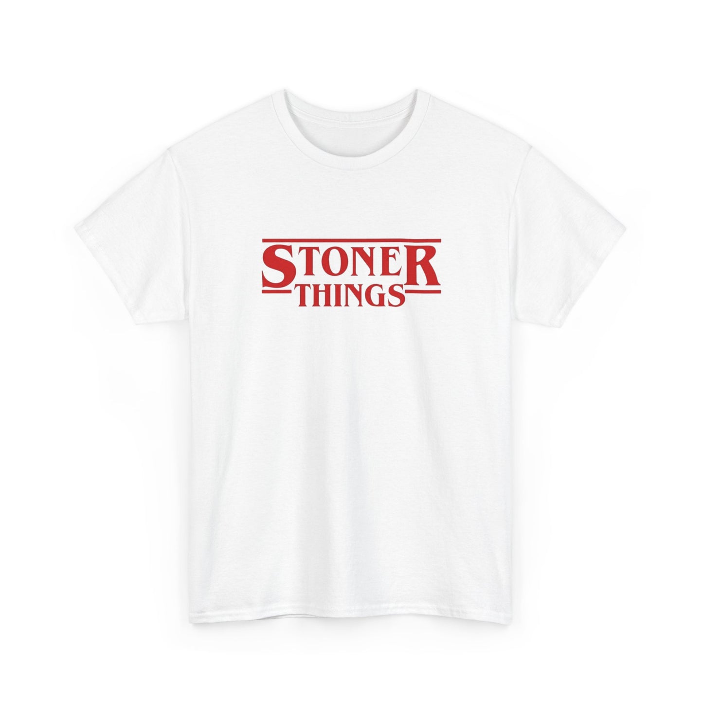 Stoner Things Funny Weed Graphic T Shirt Unisex Heavy Cotton Tee BRAND NEW