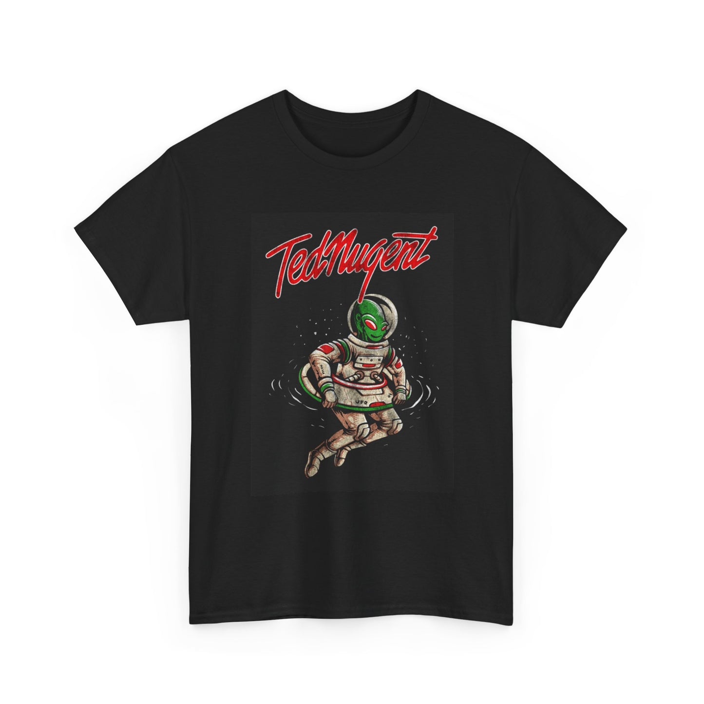 Ted Nugent Tshirt Vintage Rock band retro Alien Graphic Unisex Heavy Cotton Tee
