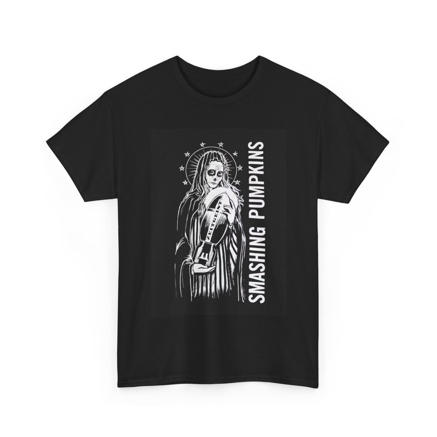 Smashing pumpkins T-shirt vintage rock Mary day of the dead Unisex Heavy Cotton