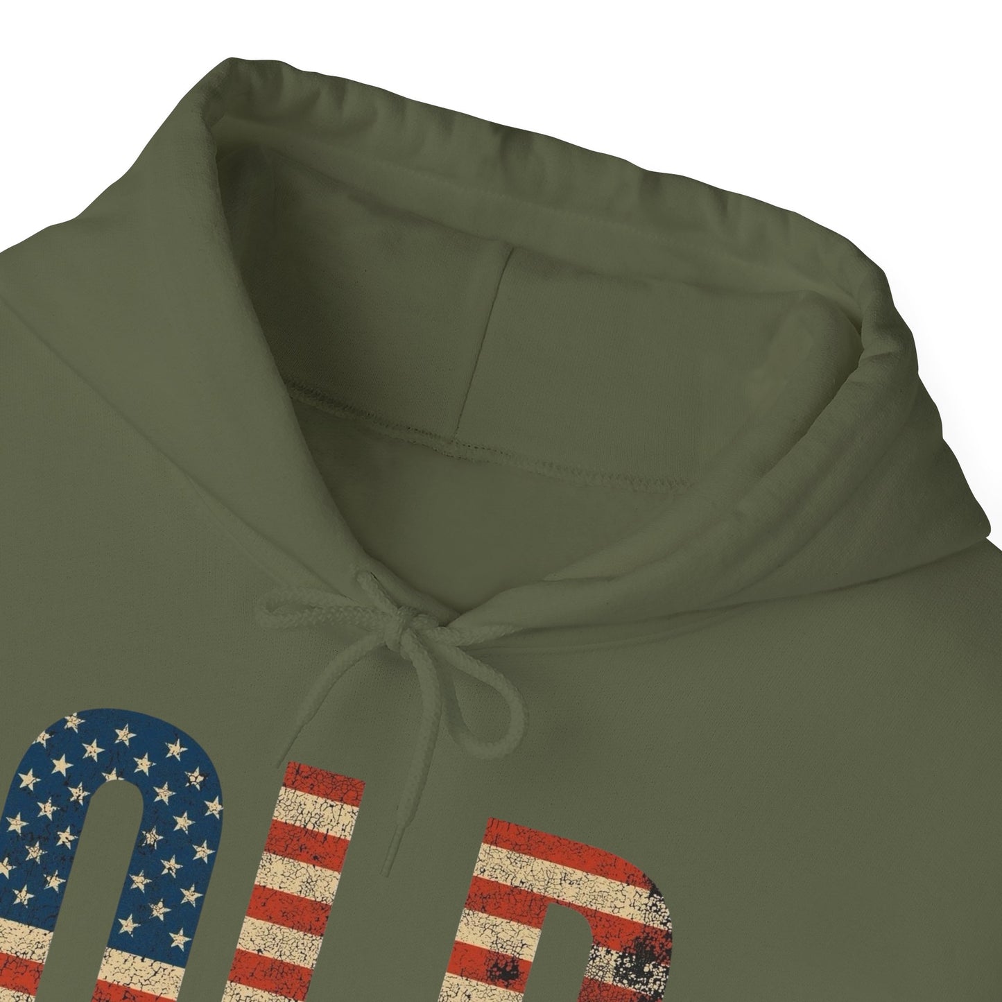 OLD American Flag Retro Graphic Hoodie Men's Heavy Blend™ Hooded Sweatshirt
