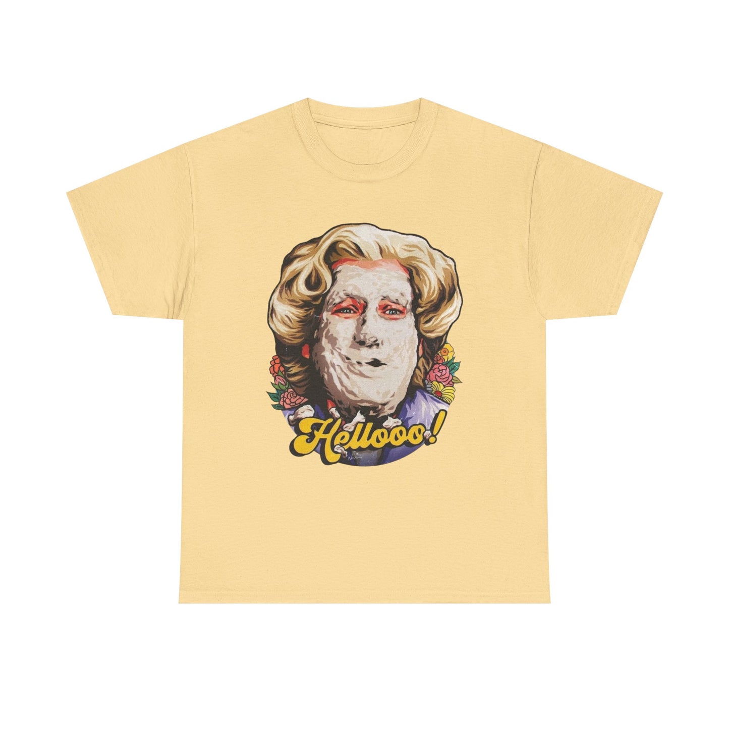Ms Doubtfire Funny Vintage T-Shirt Men's Women's Heavy Cotton Tee NEW GIFT