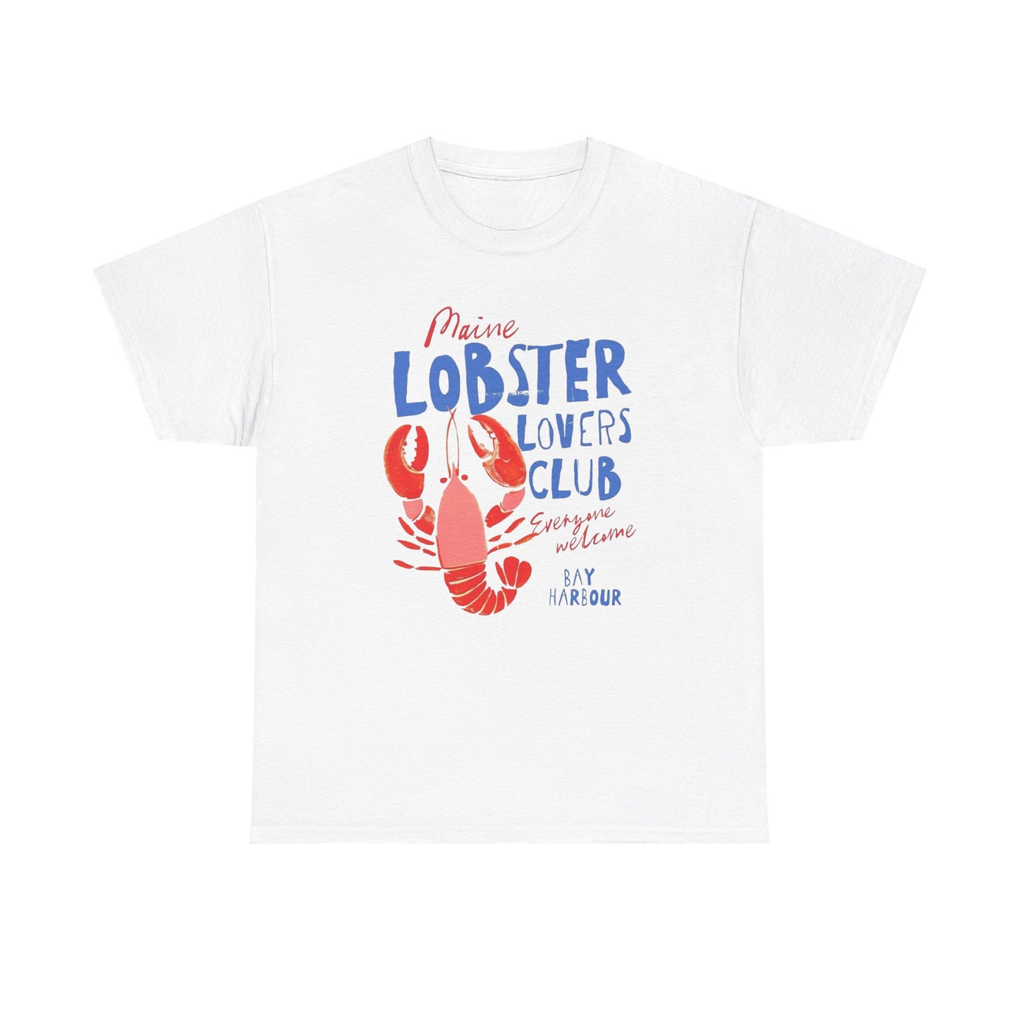 Maine Lobster Lovers Club Graphic T Shirt NEW ADULT