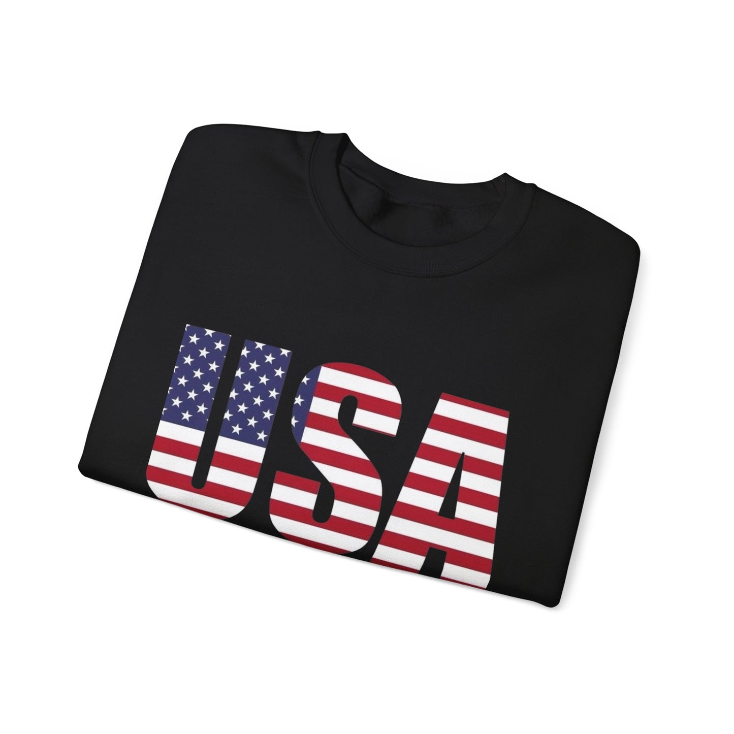 USA American Flag Retro Sweater NEW Unisex Heavy Blend™ Crewneck Sweatshirt