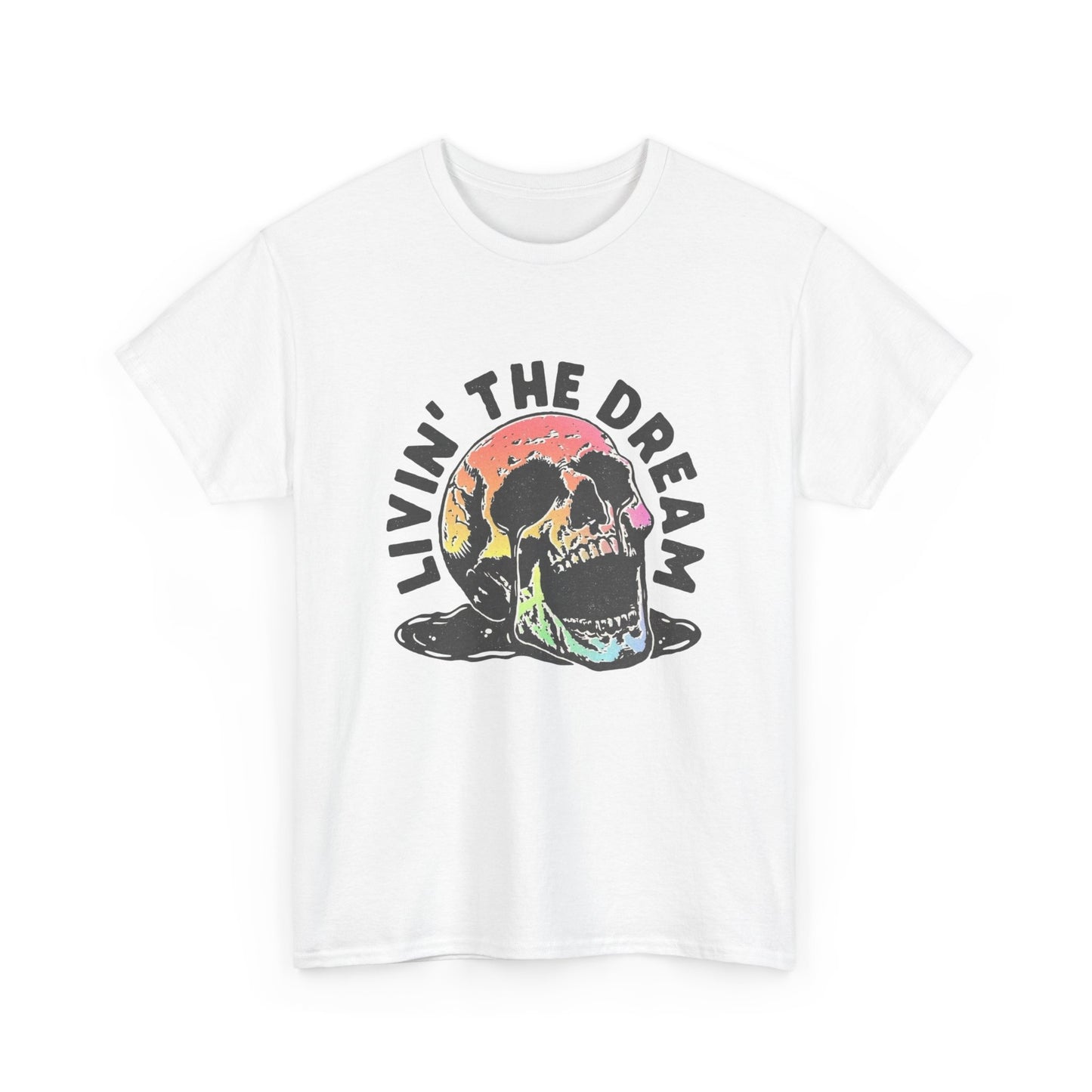 Living The Dream Graphic T Shirt ADULT NEW Heavy Cotton Tee