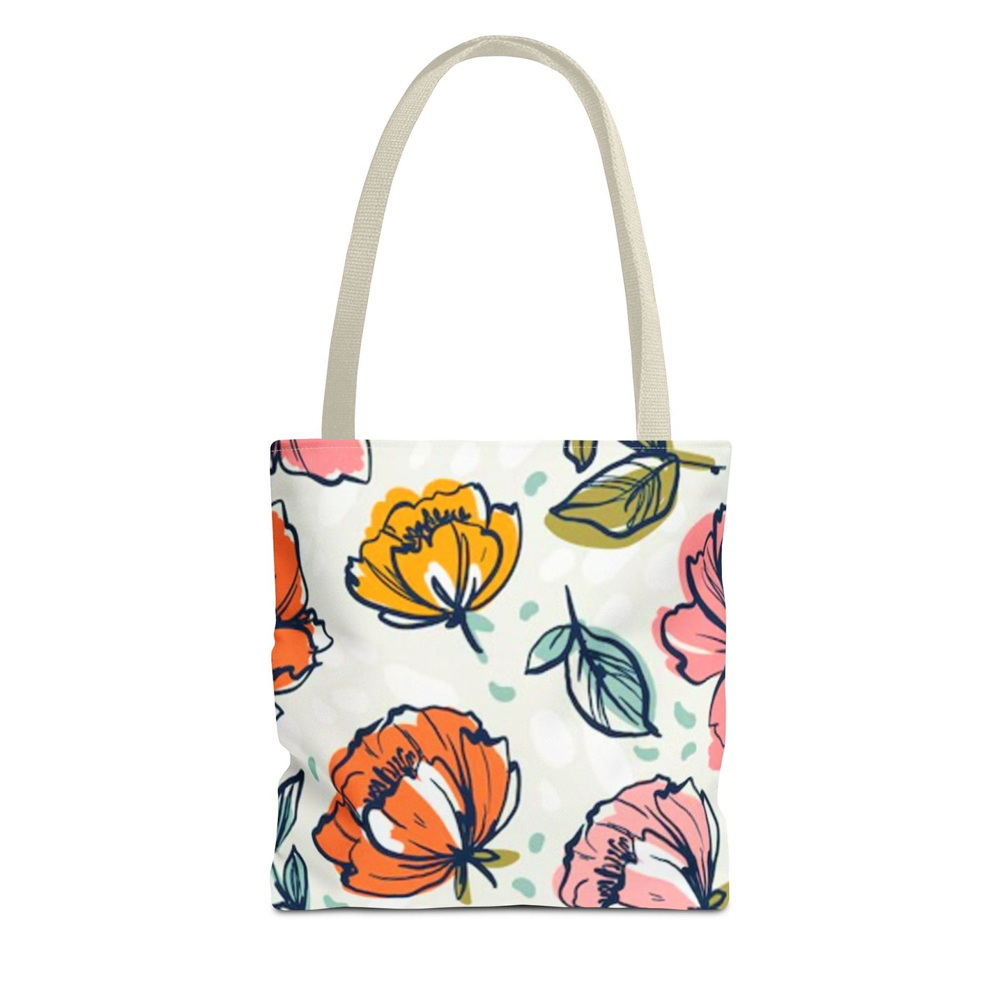 Multi Color Flowers Pattern Brand NEW Tote Bag (AOP)