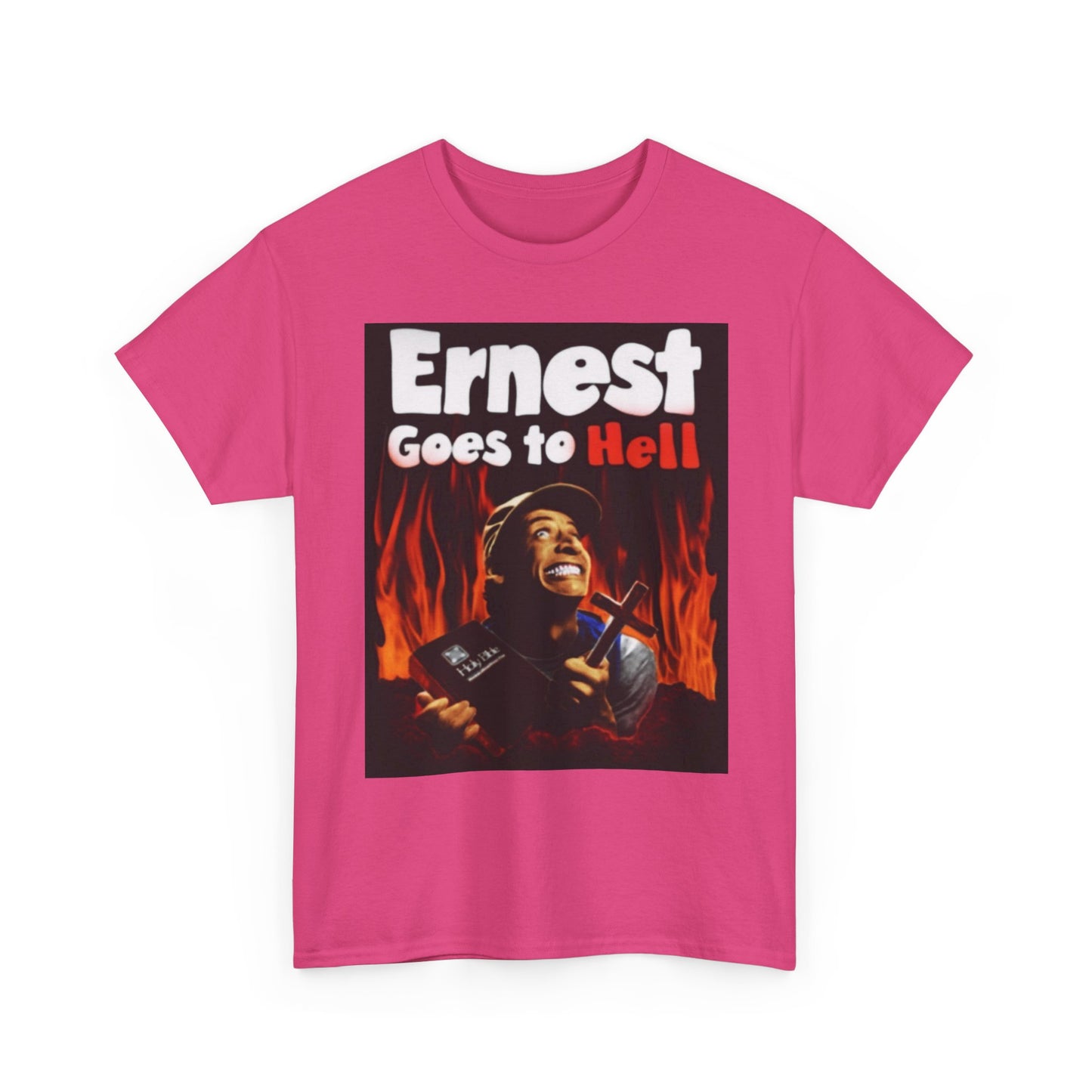 Ernest Goes To Hell Graphic T Shirt Funny Vintage Poster Unisex Heavy Cotton Tee