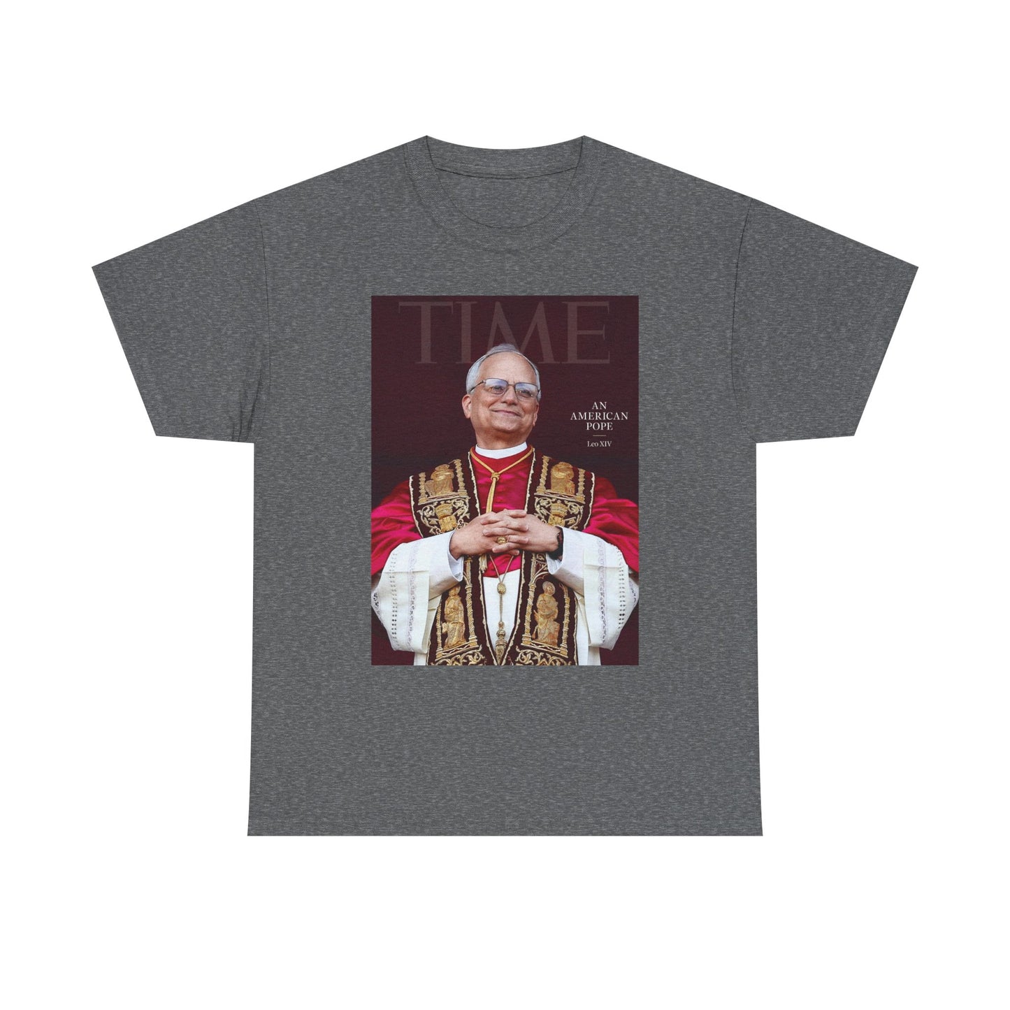 Pope Leo Graphic T Shirt NEW FAST Shipping Unisex Heavy Cotton Tee