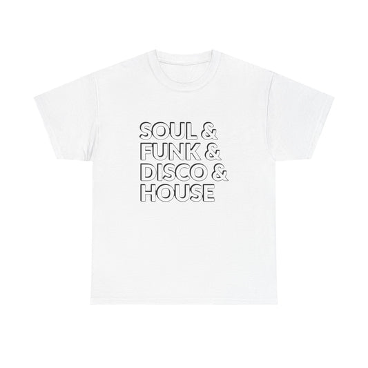 Soul Funk And Disco Graphic T Shirt Unisex Heavy Cotton Tee
