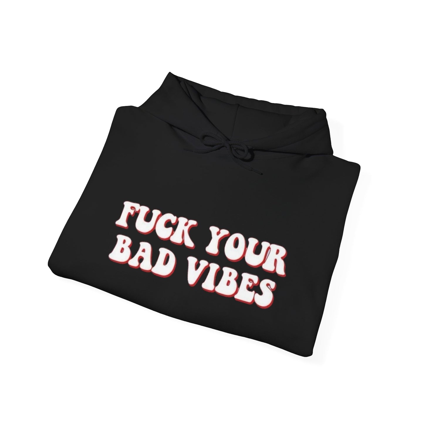 No Bad Vibes Graphic Hoodie Unisex Heavy Blend™ Hooded Sweatshirt
