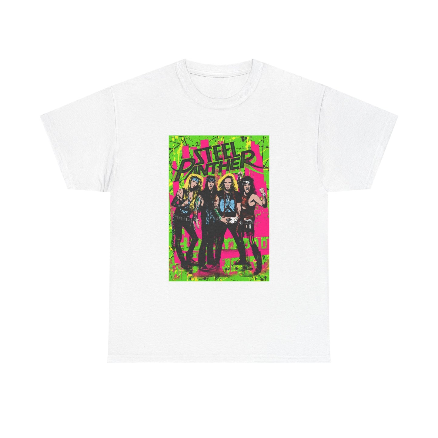 Steel Panther Tshirt Vintage Rock Band Merch Metal Unisex Heavy Cotton Tee