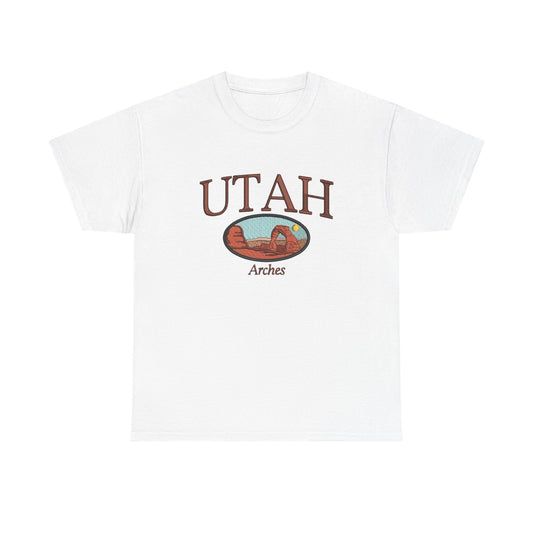 Utah Arches Graphic T Shirt NEW Unisex Heavy Cotton Tee