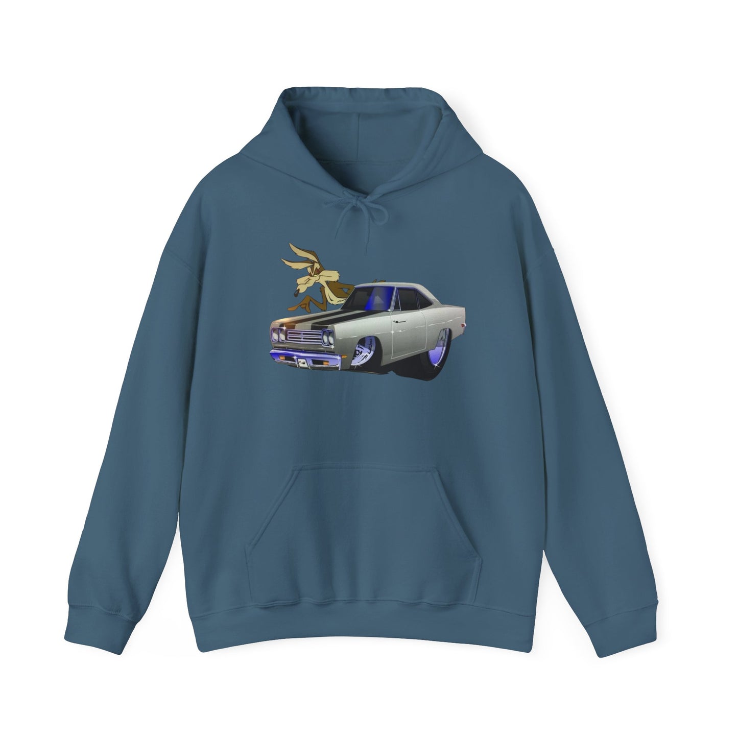 Plymouth Roadrunner Classic Graphic Hoodie NEW Unisex Heavy Hooded Sweatshirt