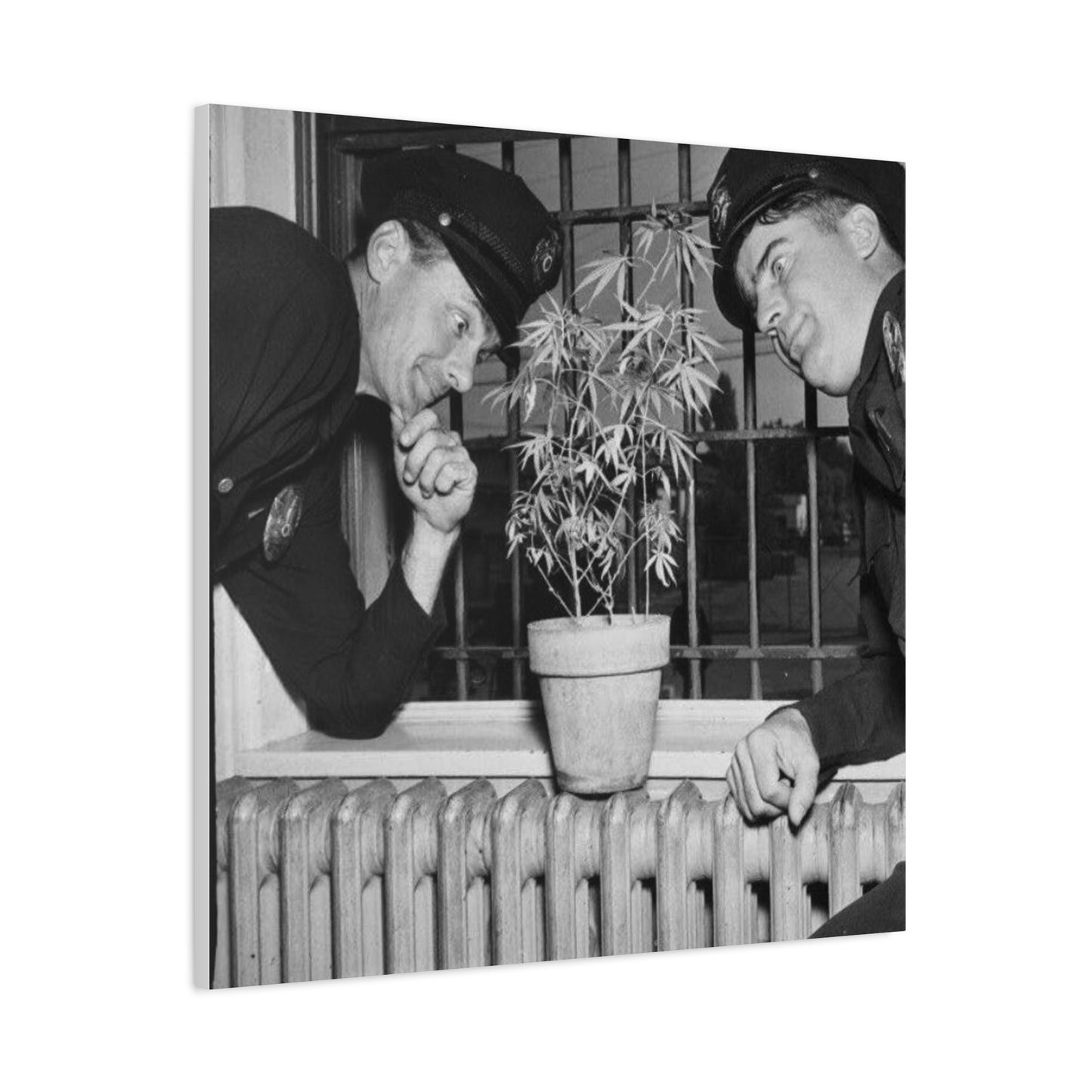 Reefer Madness Vintage Photo Weed Police Funny Matte Canvas, Stretched, 1.25"