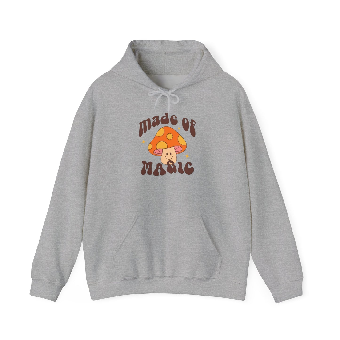 Made Of Magic Mushrooms Graphic Hoodie Unisex Heavy Blend™ Hooded Sweatshirt