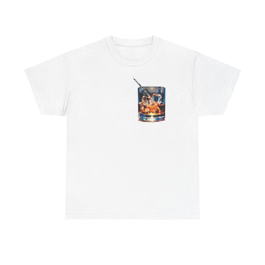 Whiskey On The Rocks Graphic T-Shirt Unisex Heavy Cotton Tee