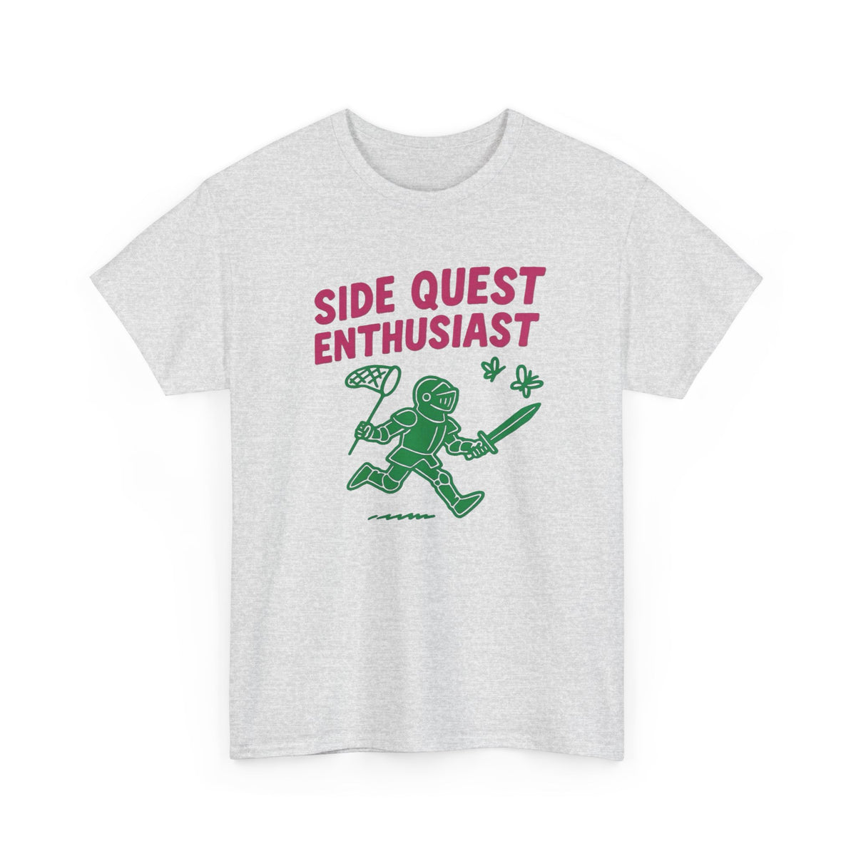 Side Quest Enthusiast Video Game Graphic T-Shirt Men's Tee
