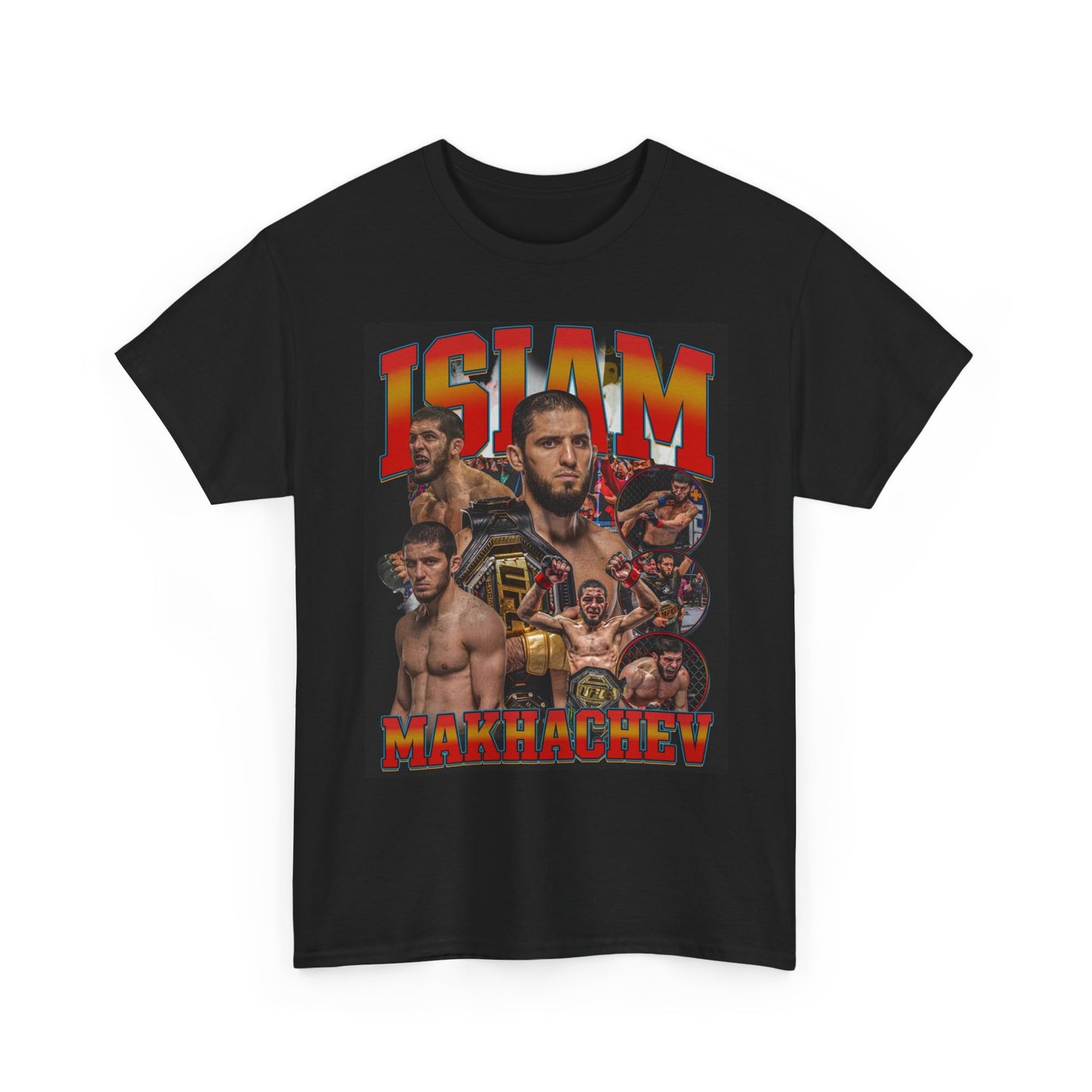 Islam Makhachev Graphic T Shirt UFC Vintage Unisex Heavy Cotton Tee