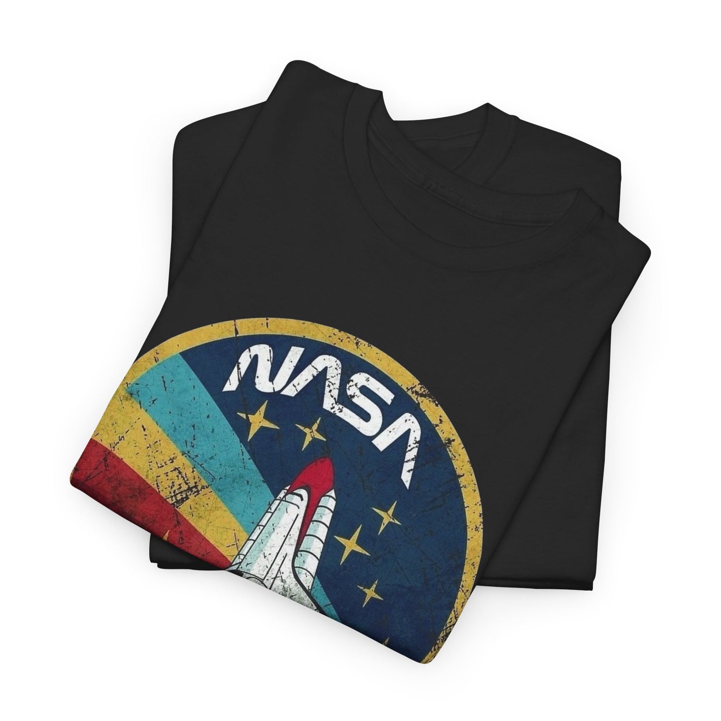 NASA Space Astronaut Vintage Graphic T Shirt Men's Heavy Cotton Tee