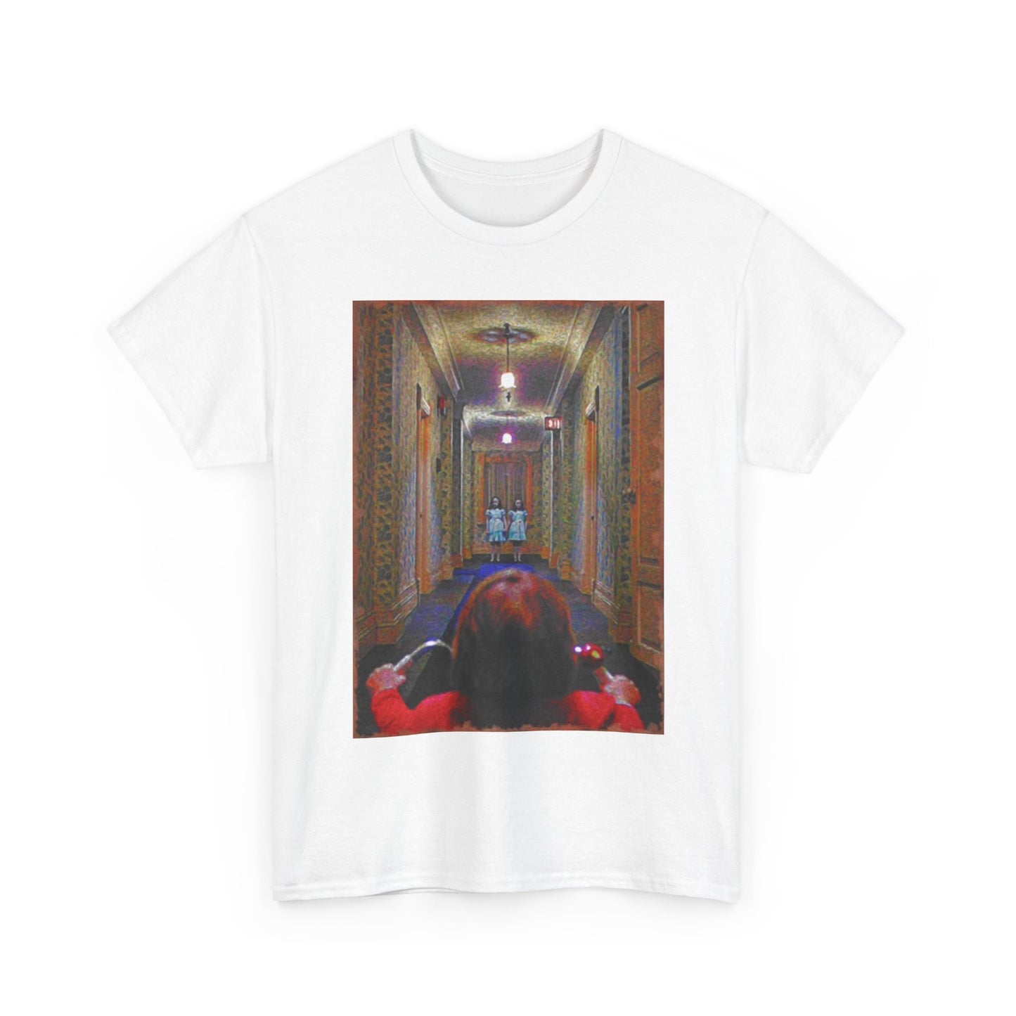 The Shining Shirt Vintage Movie Poster Retro Horror Film Unisex Heavy Cotton Tee