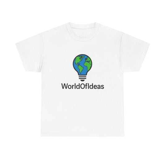World Of Ideas Graphic T Shirt ADULT Unisex Heavy Cotton Tee